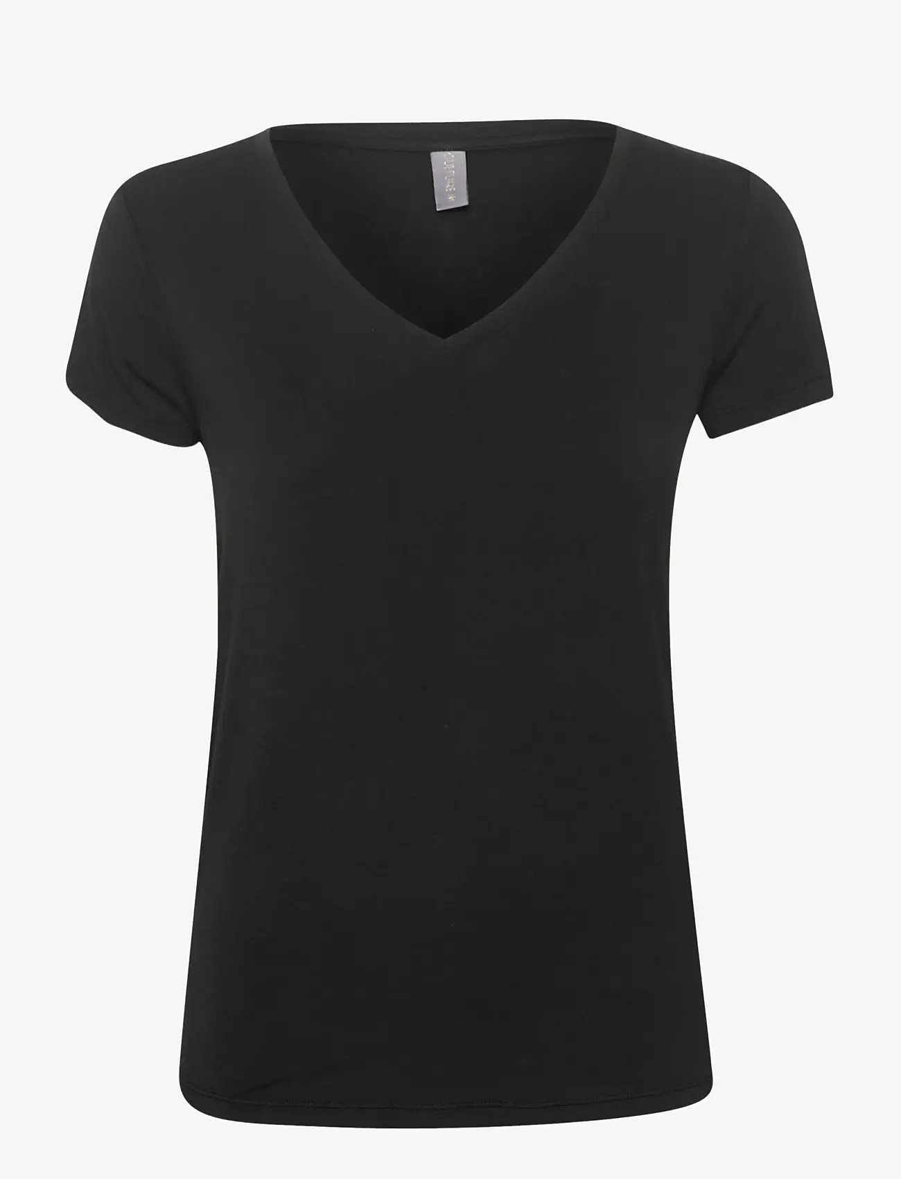 Culture - CUpoppy V-neck T-Shirt - t-shirts - black - 1