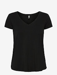 Culture - CUpoppy V-neck T-Shirt - laagste prijzen - black - 0