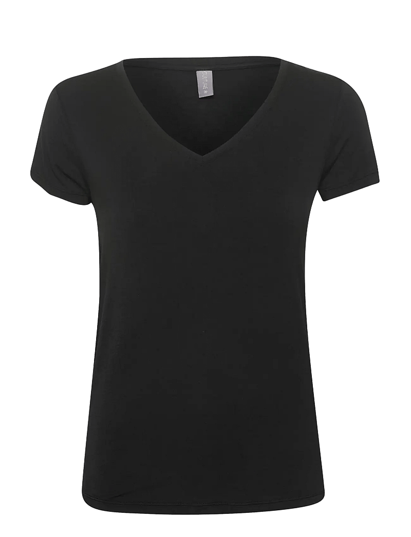 Culture - CUpoppy V-neck T-Shirt - t-shirts - black - 1