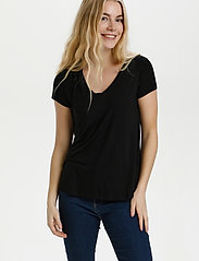 Culture - CUpoppy V-neck T-Shirt - lowest prices - black - 2