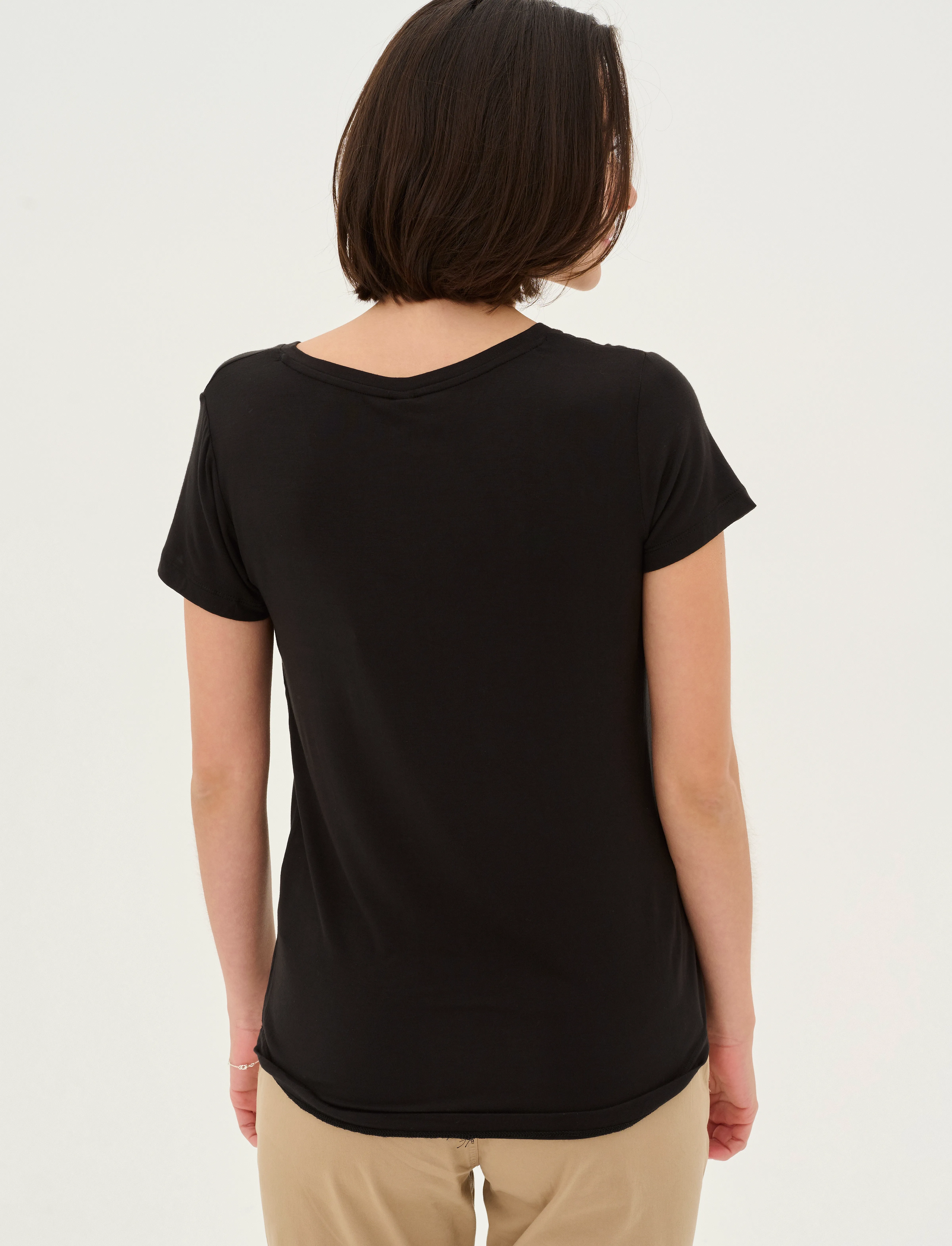 Culture - CUpoppy V-neck T-Shirt - stuttermarbolir - black - 5