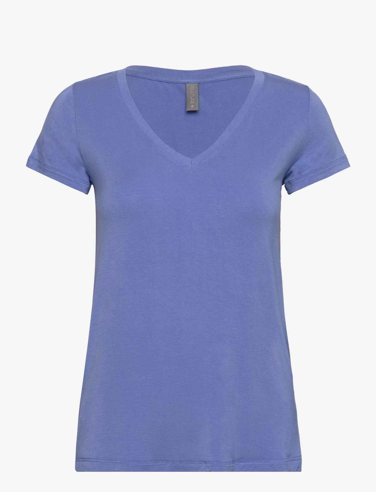 Culture - CUpoppy V-neck T-Shirt - die niedrigsten preise - blue bonnet - 0
