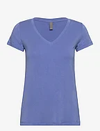 CUpoppy V-neck T-Shirt - BLUE BONNET