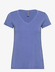 Culture - CUpoppy V-neck T-Shirt - laagste prijzen - blue bonnet - 0