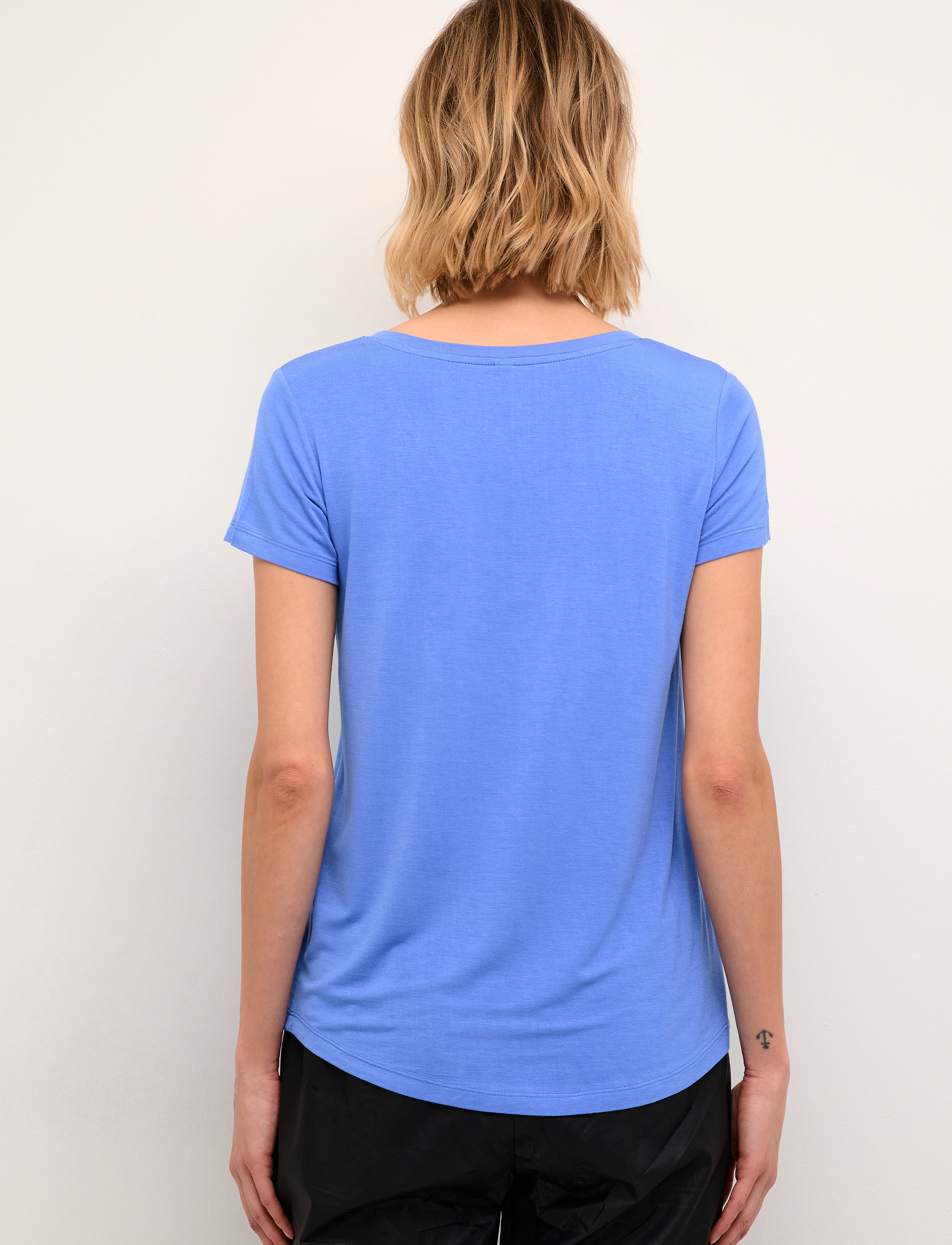 Culture - CUpoppy V-neck T-Shirt - laveste priser - blue bonnet - 4