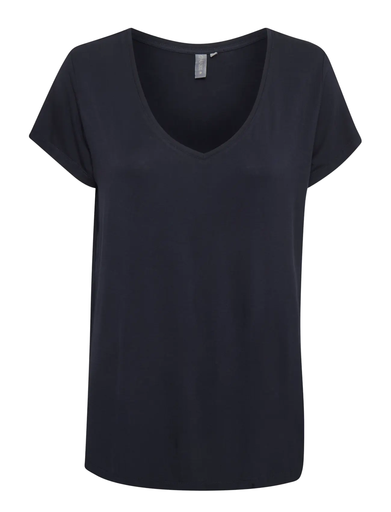 CULTURE Cupoppy V-Ausschnitt T-Shirt Navy - M - Damen