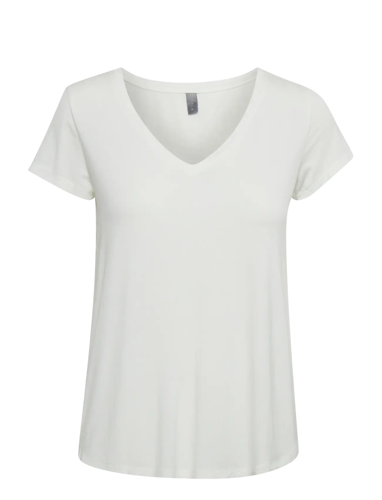 Culture CUpoppy V-neck T-Shirt - Riided - SPRING GARDENIA / white
