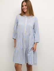 Culture - CUnoor Stripe Dress - skjortklänningar - mazarine blue - 2