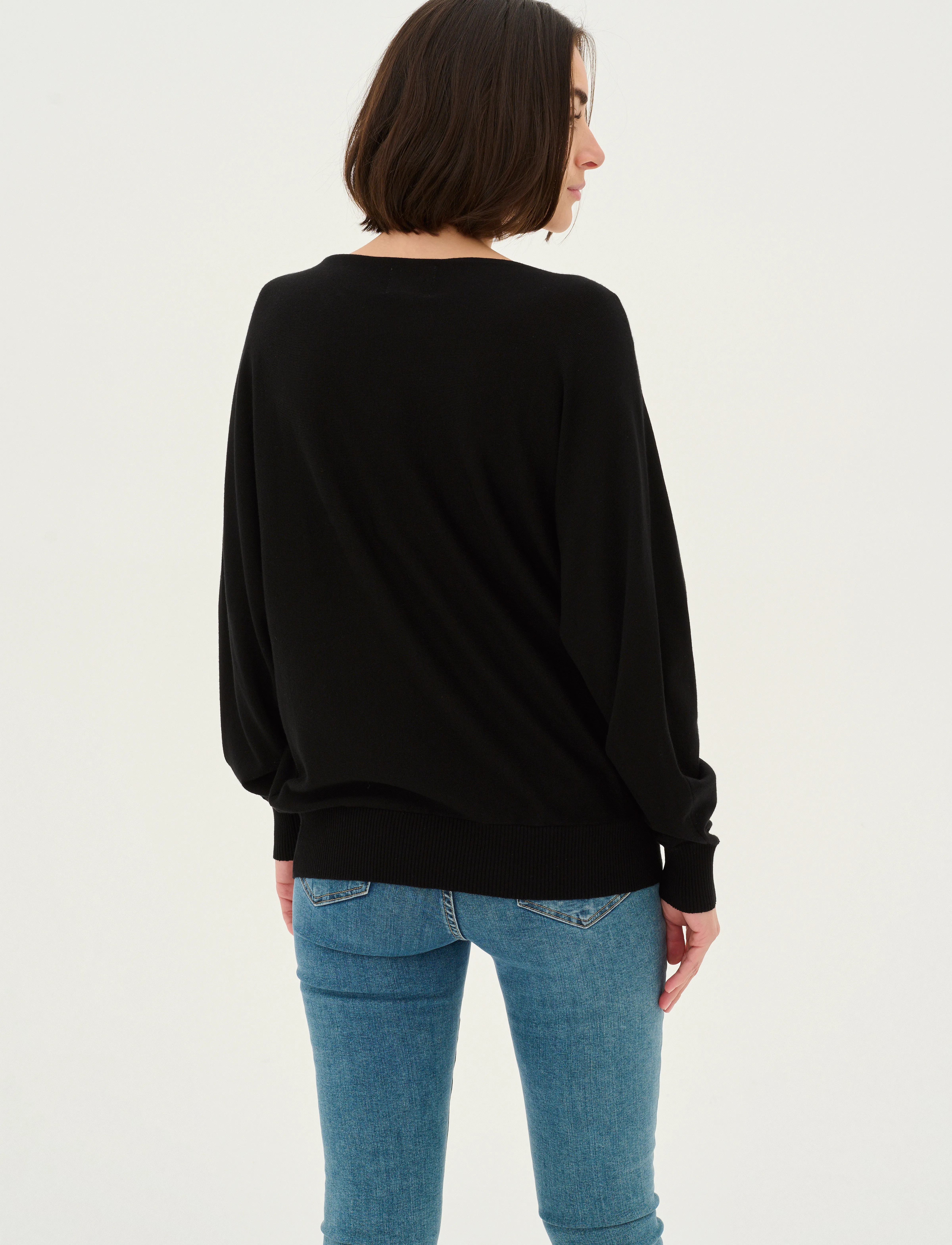 Culture - CUannemarie Batwing Jumper - kampsunid - black - 5