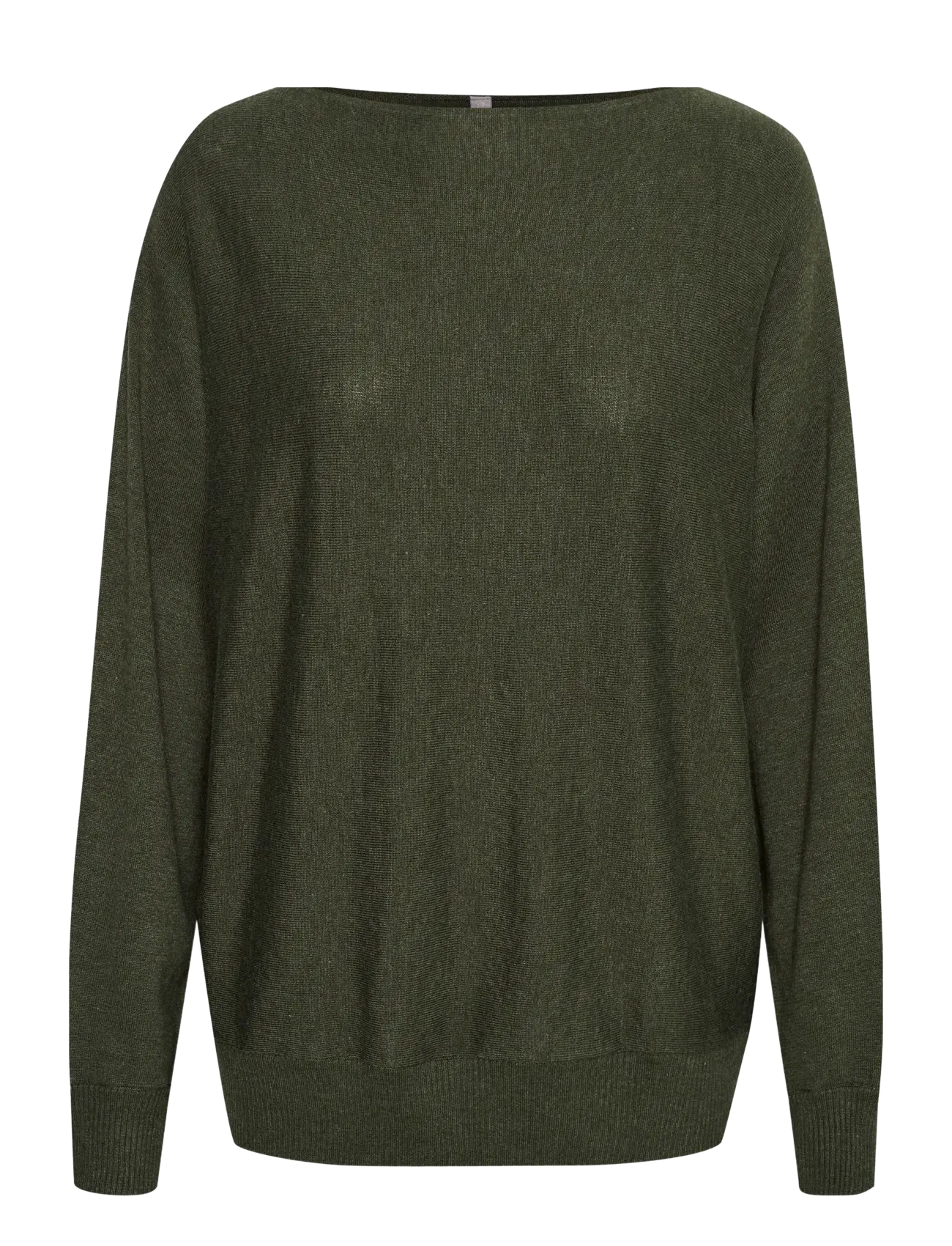 Culture - CUannemarie Batwing Jumper - megztiniai - olive night melange - 1
