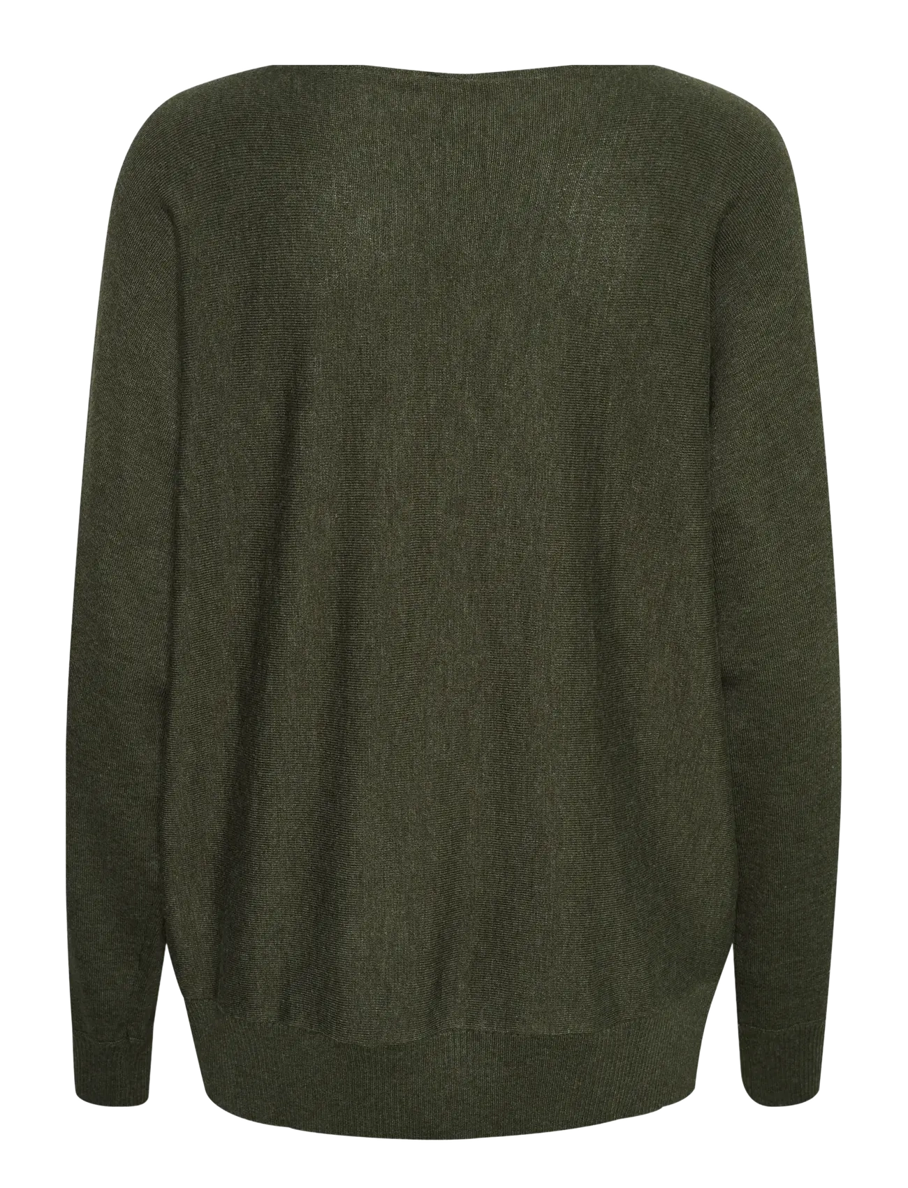 Culture - CUannemarie Batwing Jumper - stickade tröjor - olive night melange - 2