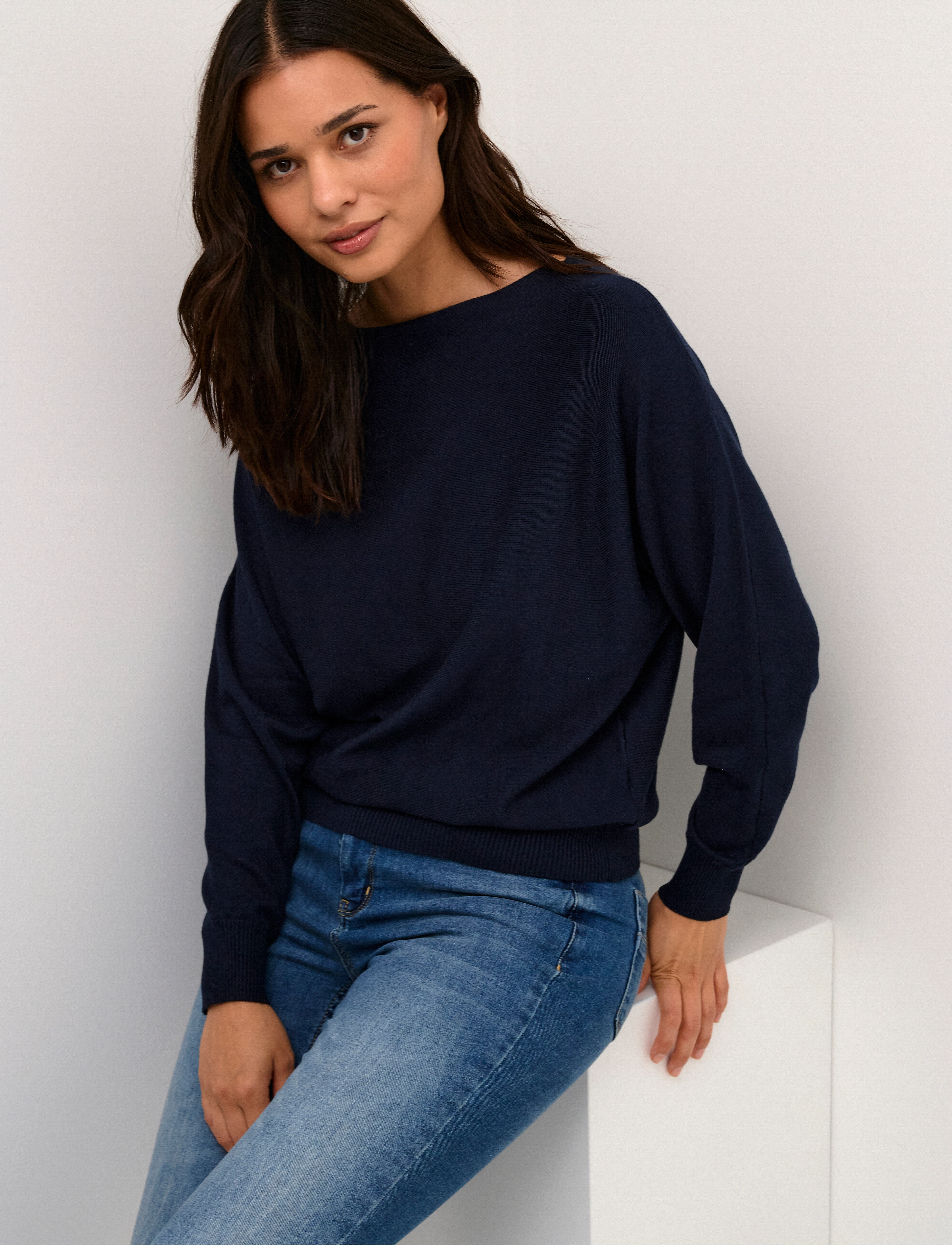 Culture Cuannemarie Batwing Jumper stickade tröjor dam – bild 5