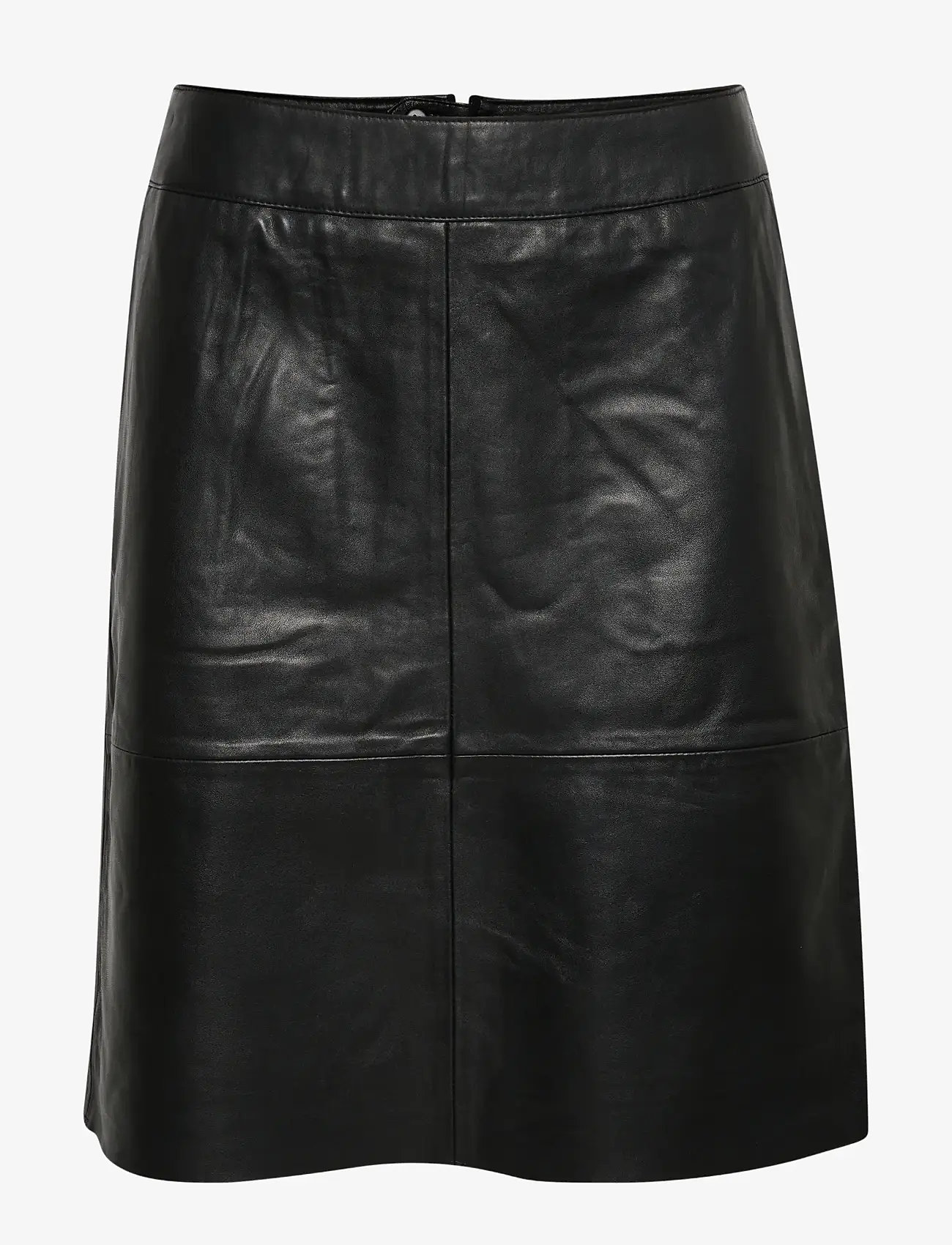 Culture - CUberta Leather Skirt - skinnkjolar - black - 1
