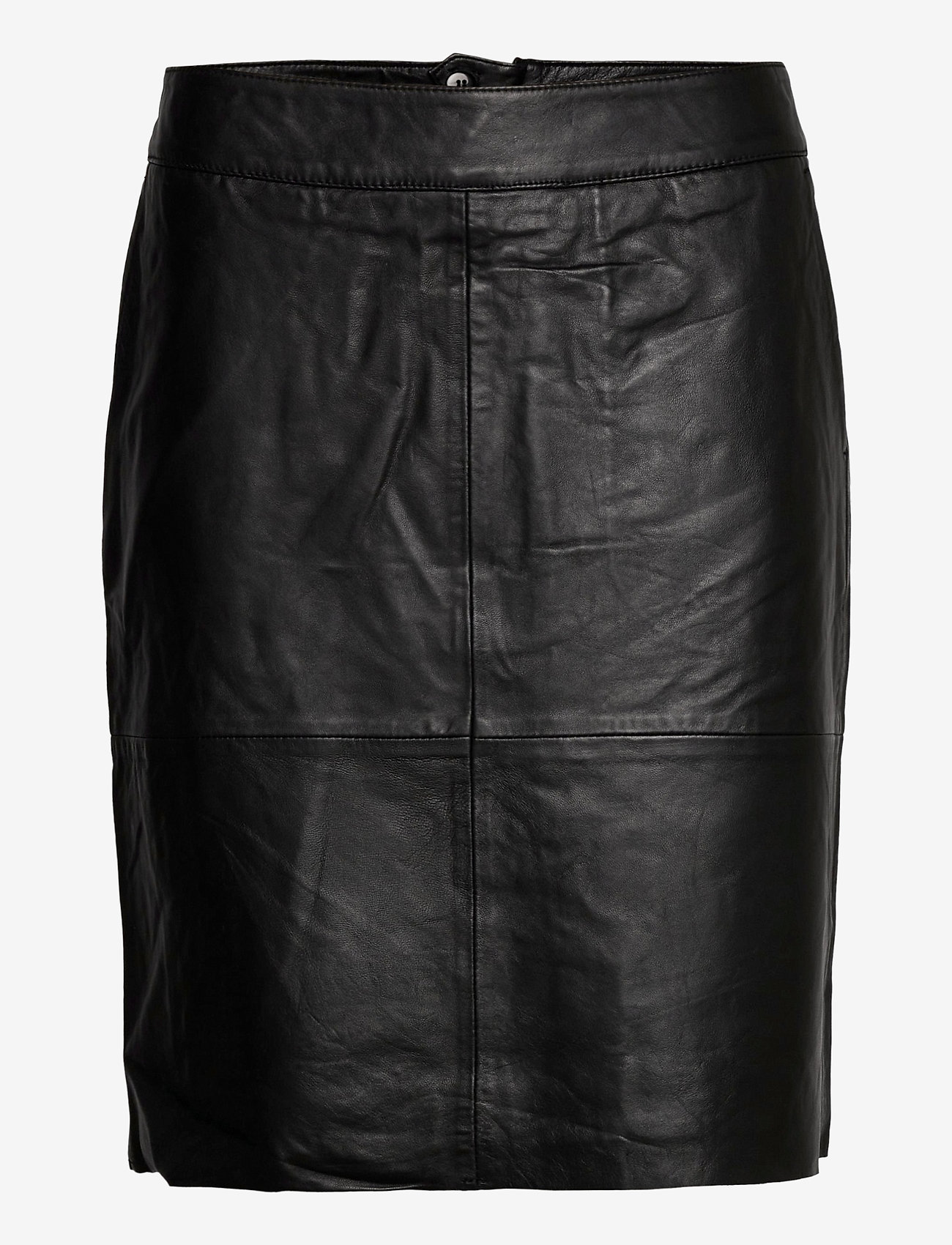 Culture - CUberta Leather Skirt - nederdele i læder - black - 0