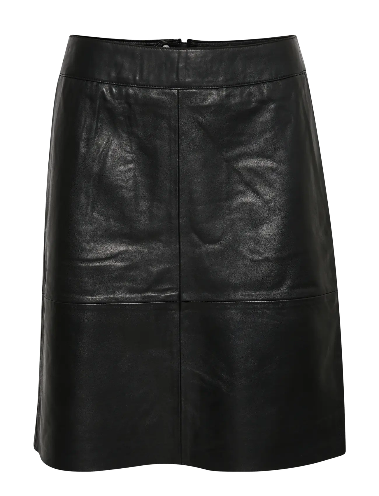 Culture - CUberta Leather Skirt - jupes en cuir - black - 1