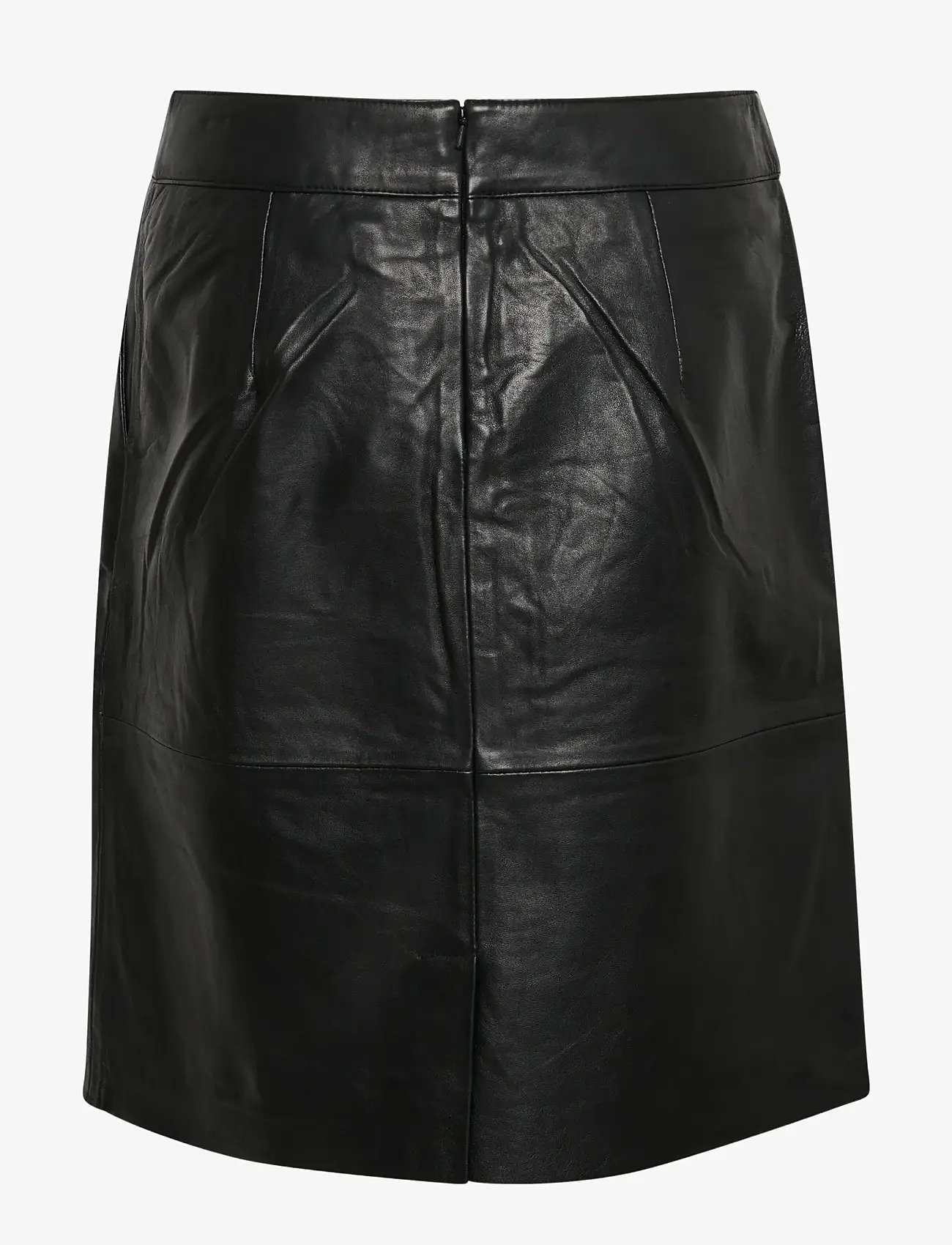 Culture - CUberta Leather Skirt - skinnkjolar - black - 2