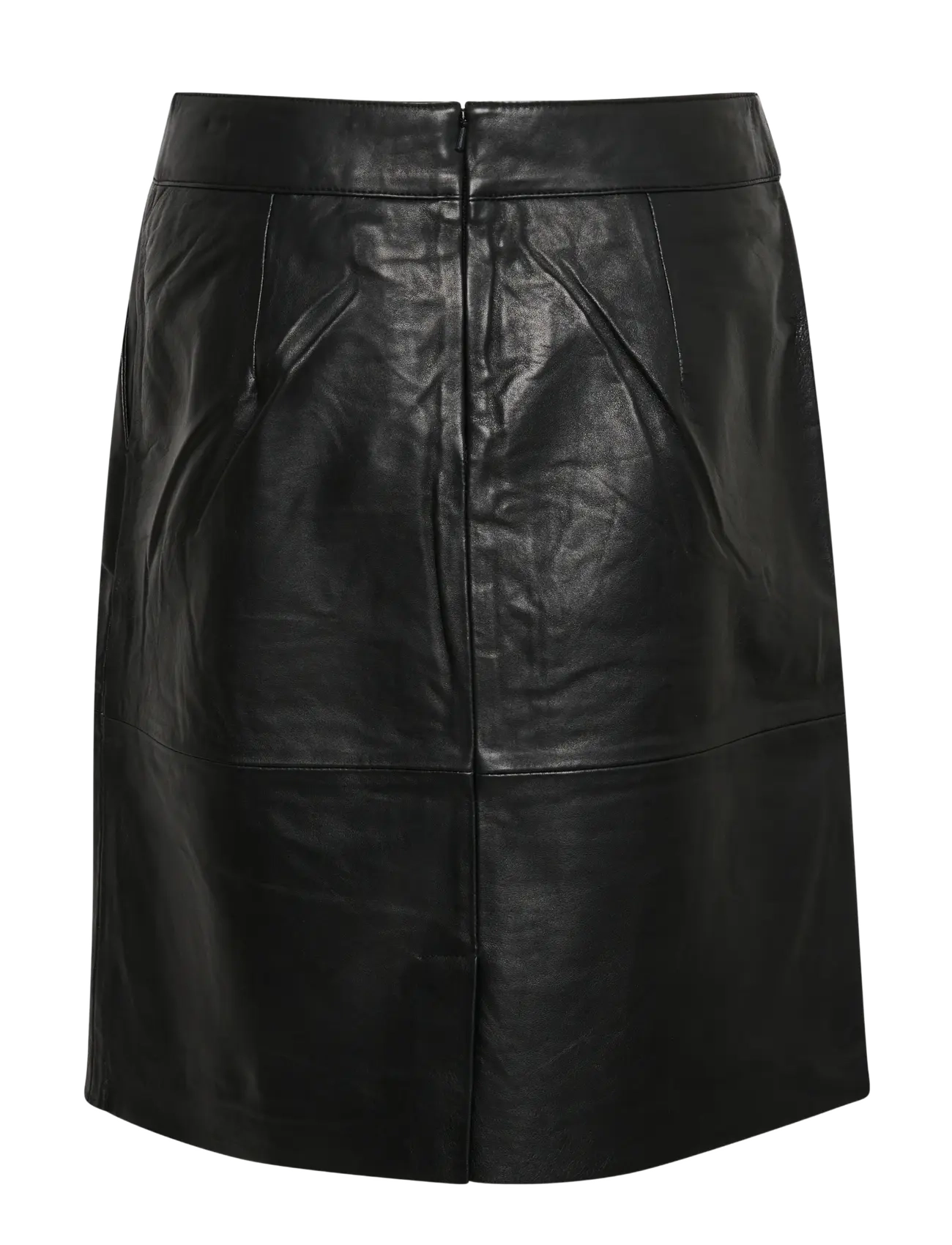 Culture - CUberta Leather Skirt - skinnkjolar - black - 2