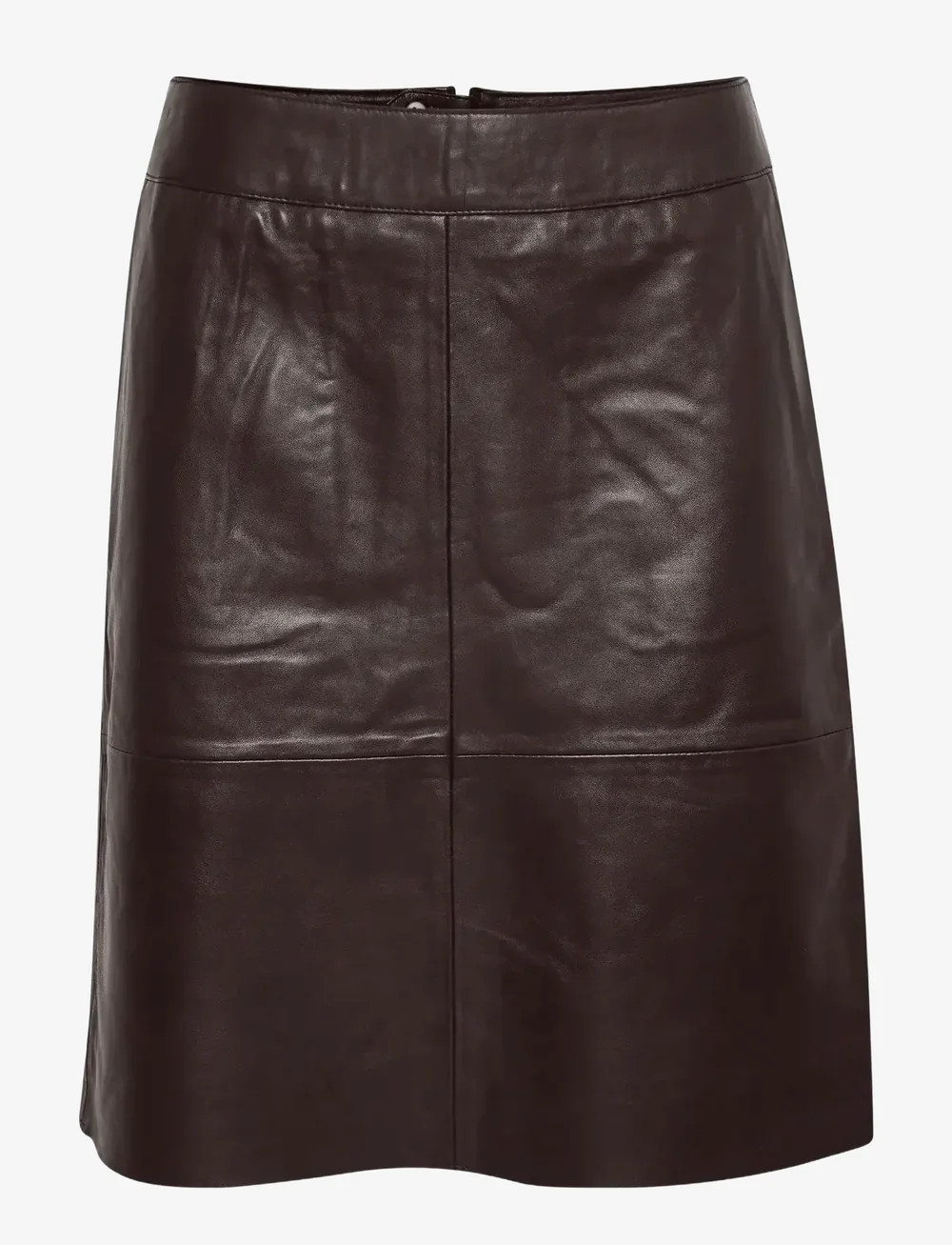 Culture - CUberta Leather Skirt - leather skirts - coffee bean - 1