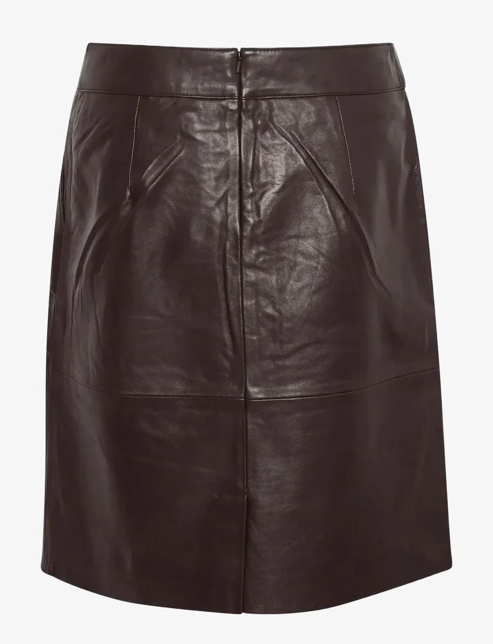 Culture - CUberta Leather Skirt - leather skirts - coffee bean - 2