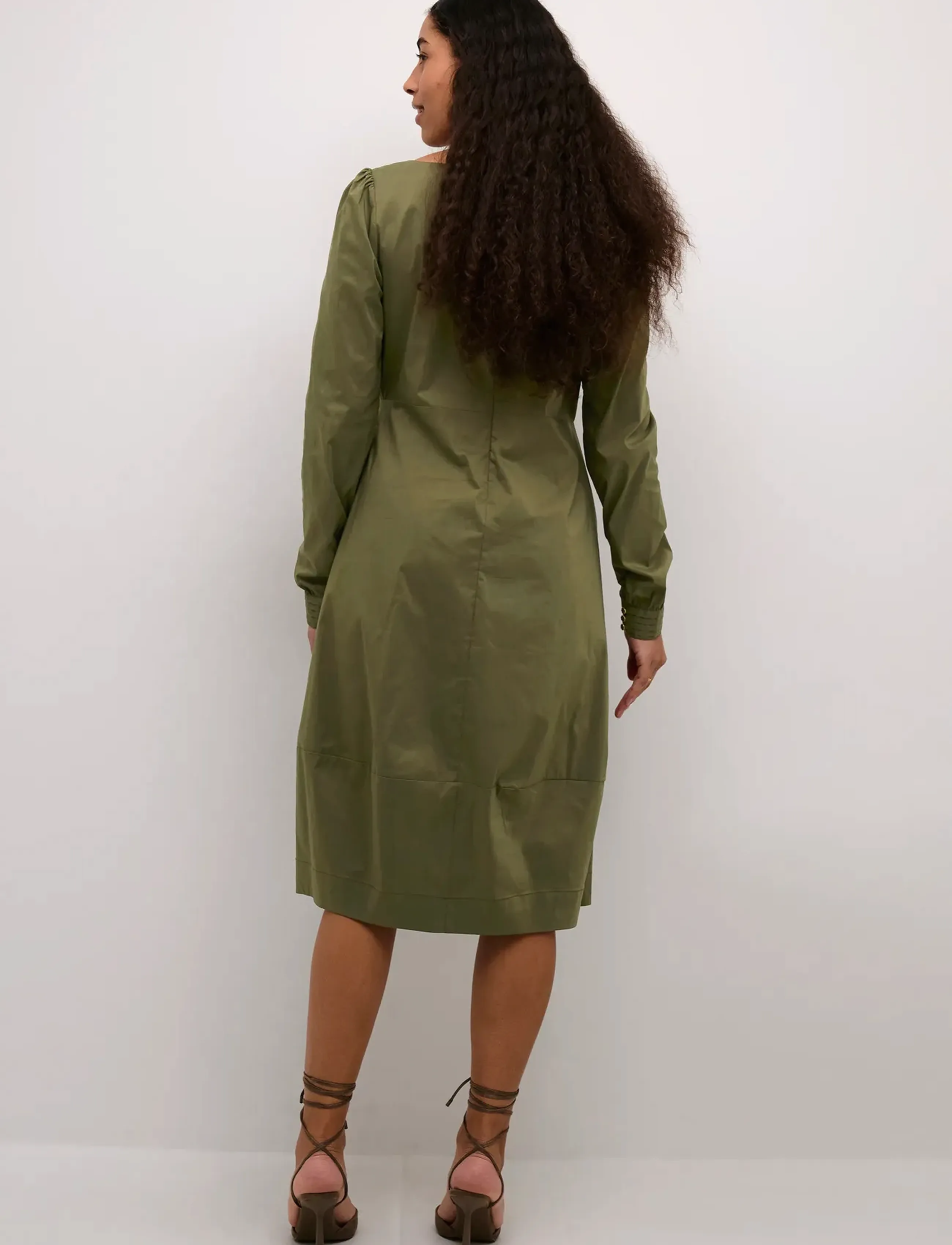 Culture - CUantoinett Dress - midikleidid - olive night - 3