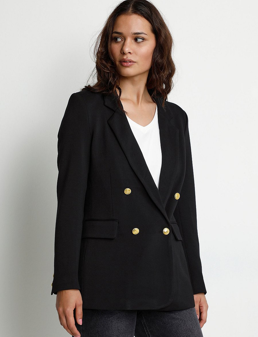 Culture - CUEVA CLASSIC BLAZER - zweireihige blazer - black - 0