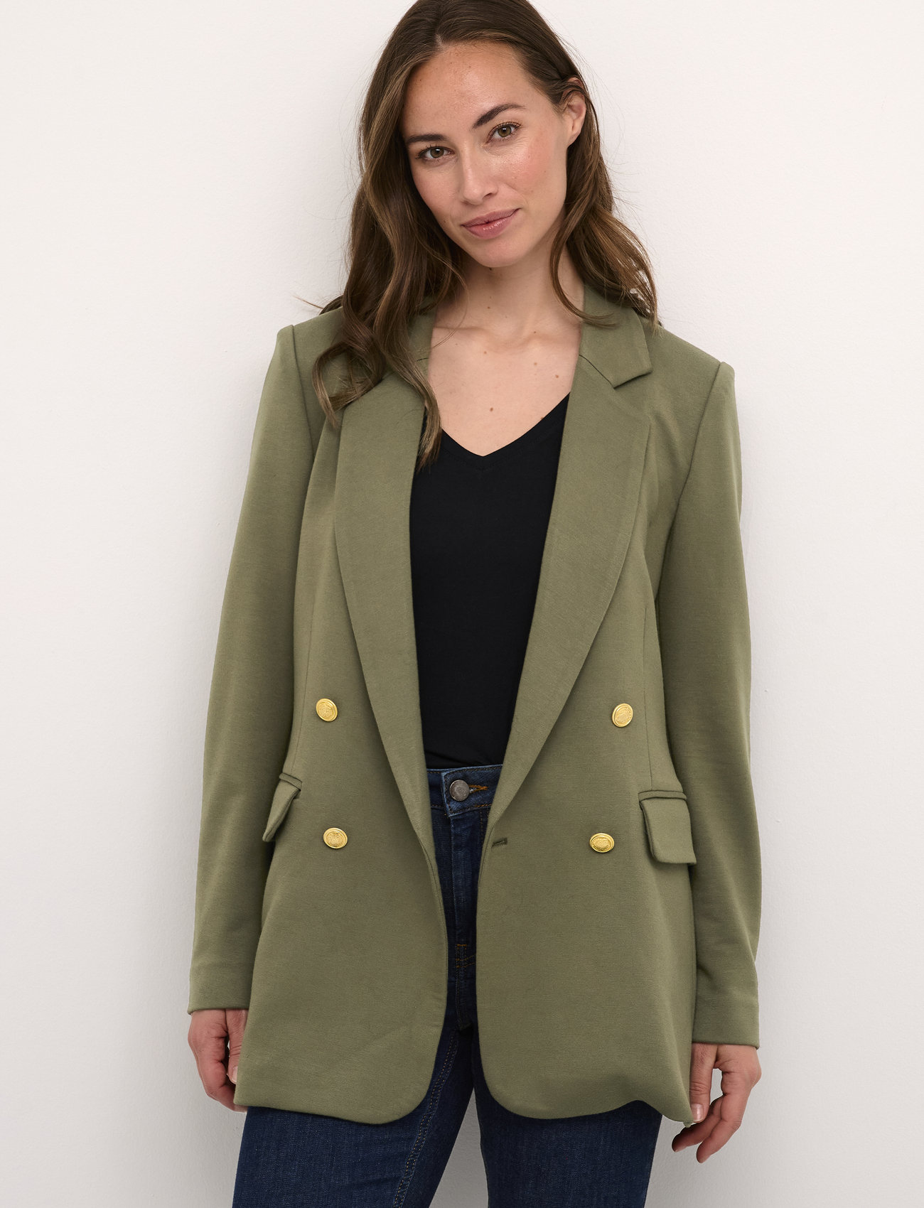 Culture - CUeva Classic Blazer - party wear at outlet prices - olive night - 1