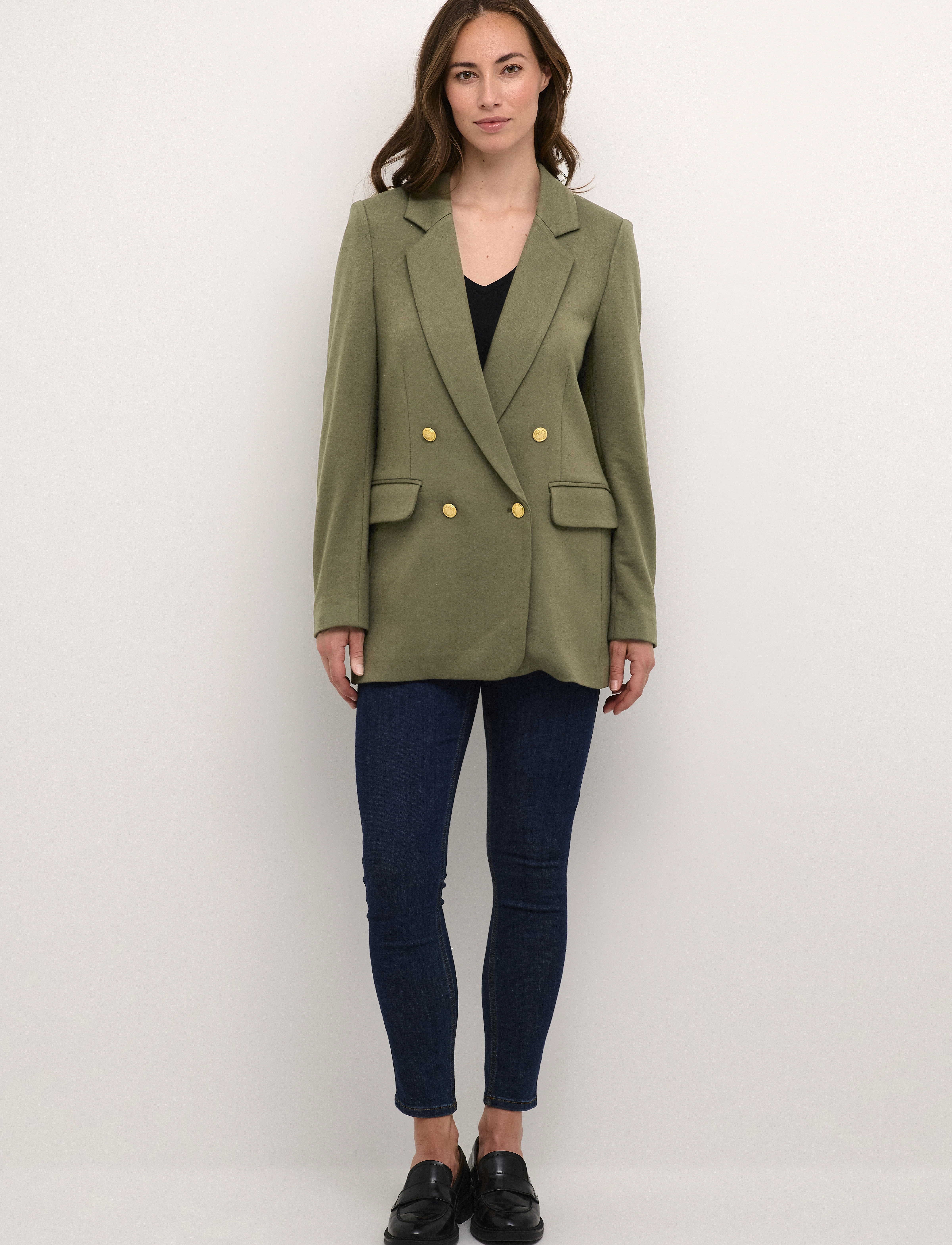 Culture - CUeva Classic Blazer - olive night - 3