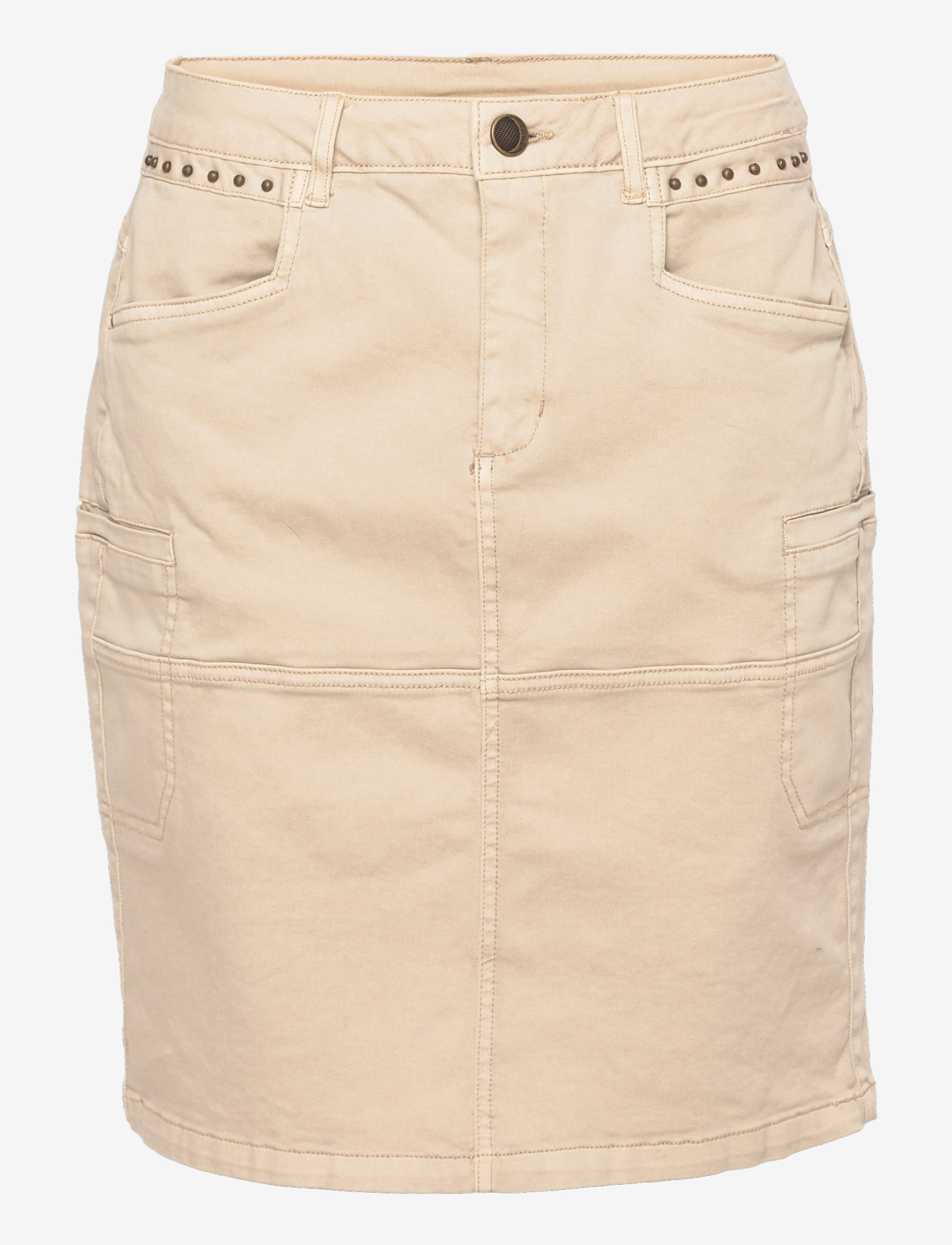 Culture CUalba Skirt - Nederdele - FEATHER GRAY / pink/rose