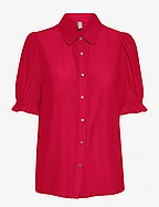 CUasmine SS Shirt - FIERY RED