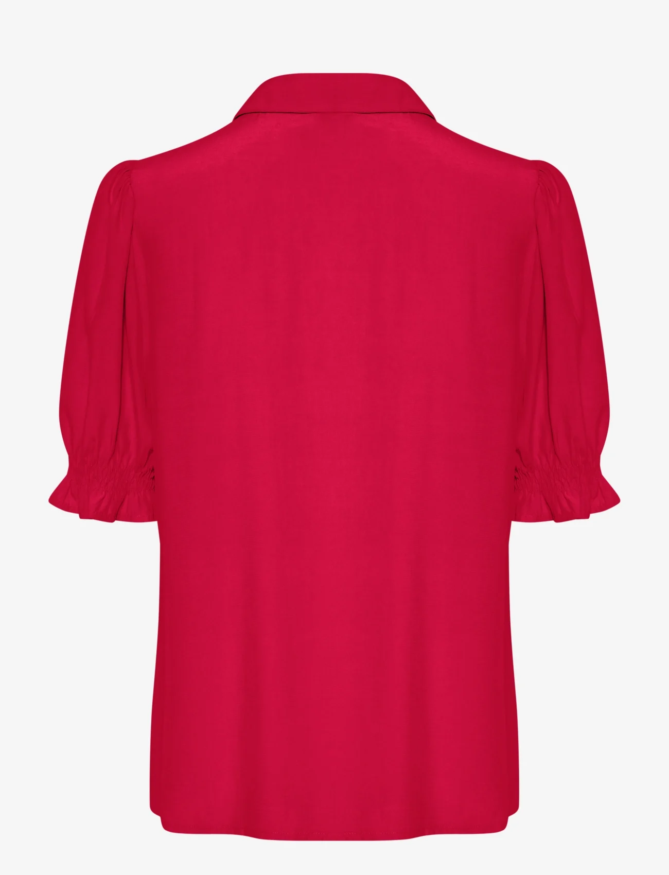 Culture - CUasmine SS Shirt - kurzämlige blusen - fiery red - 1