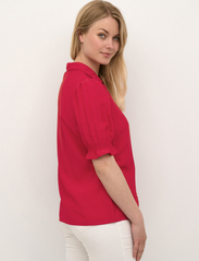 Culture - CUasmine SS Shirt - kortärmade blusar - fiery red - 4