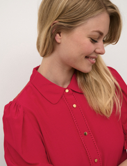 Culture - CUasmine SS Shirt - kurzämlige blusen - fiery red - 5