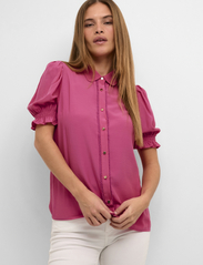 Culture - CUasmine SS Shirt - kortärmade blusar - fuchsia pink - 2