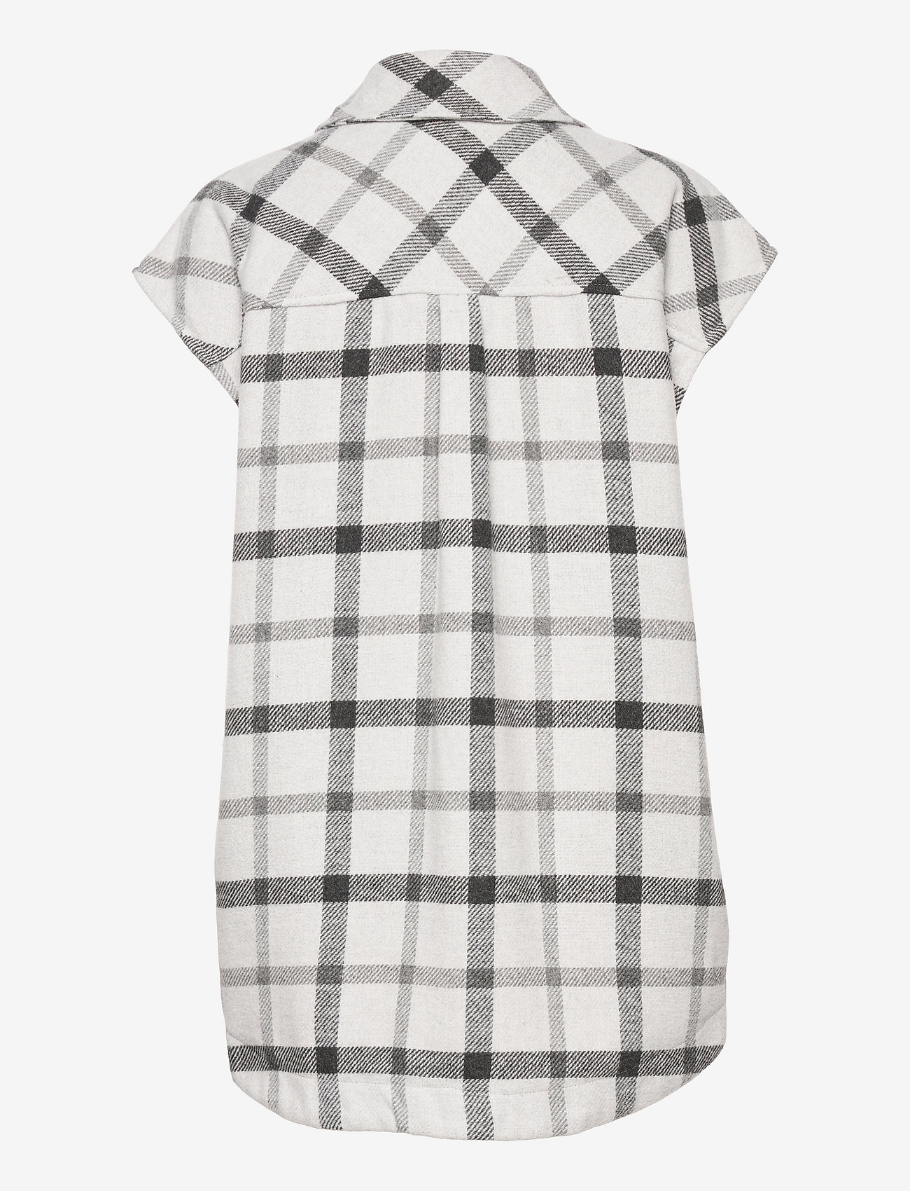 Culture - CUmiko Waistcoat - kortärmade skjortor - light grey check - 1