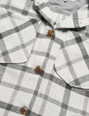 Culture - CUmiko Waistcoat - marškiniai trumpomis rankovėmis - light grey check - 6