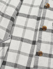 Culture - CUmiko Waistcoat - kortærmede skjorter - light grey check - 7