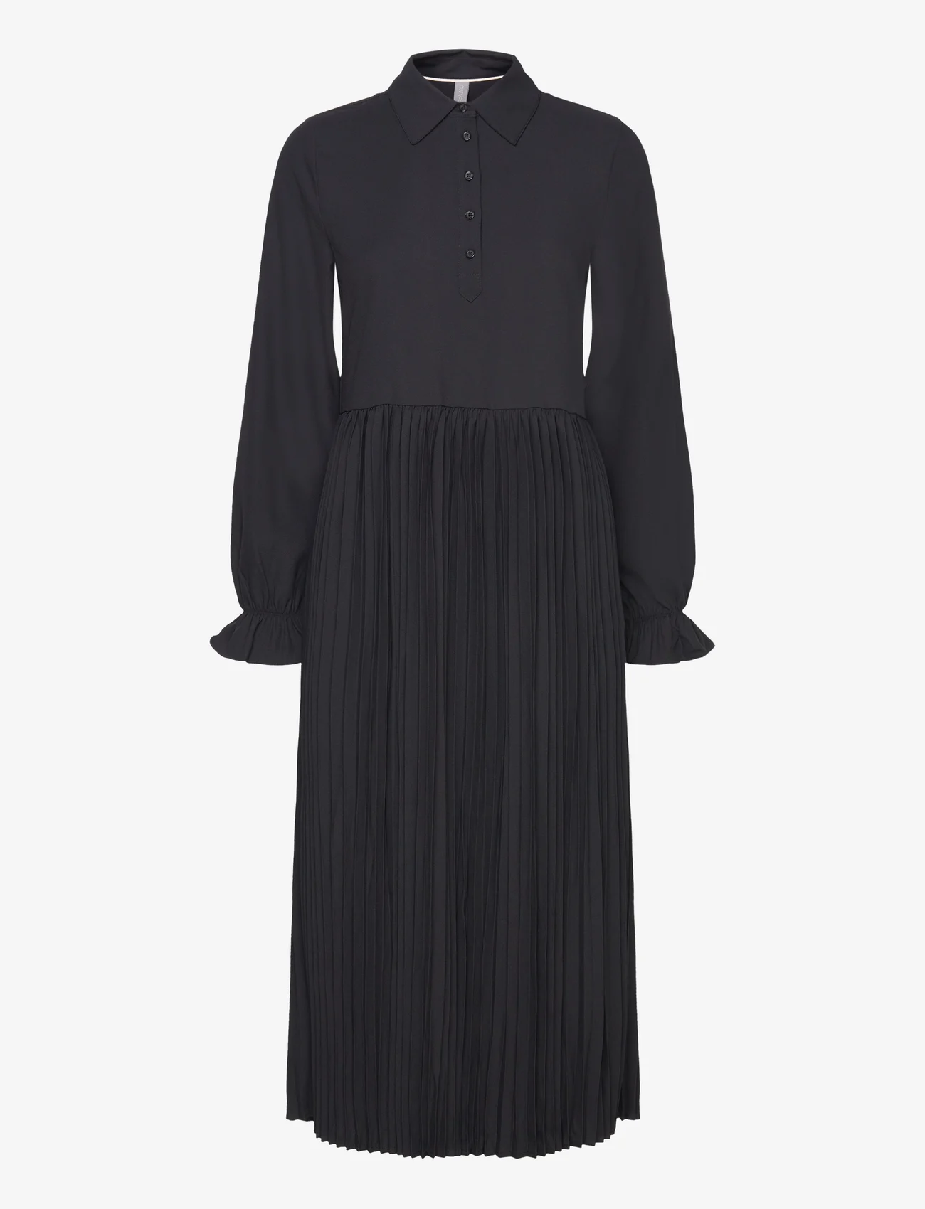 Culture - CUbetty Dress - skjortklänningar - black solid - 0