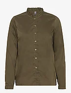 CUantoinett Button Shirt - BURNT OLIVE