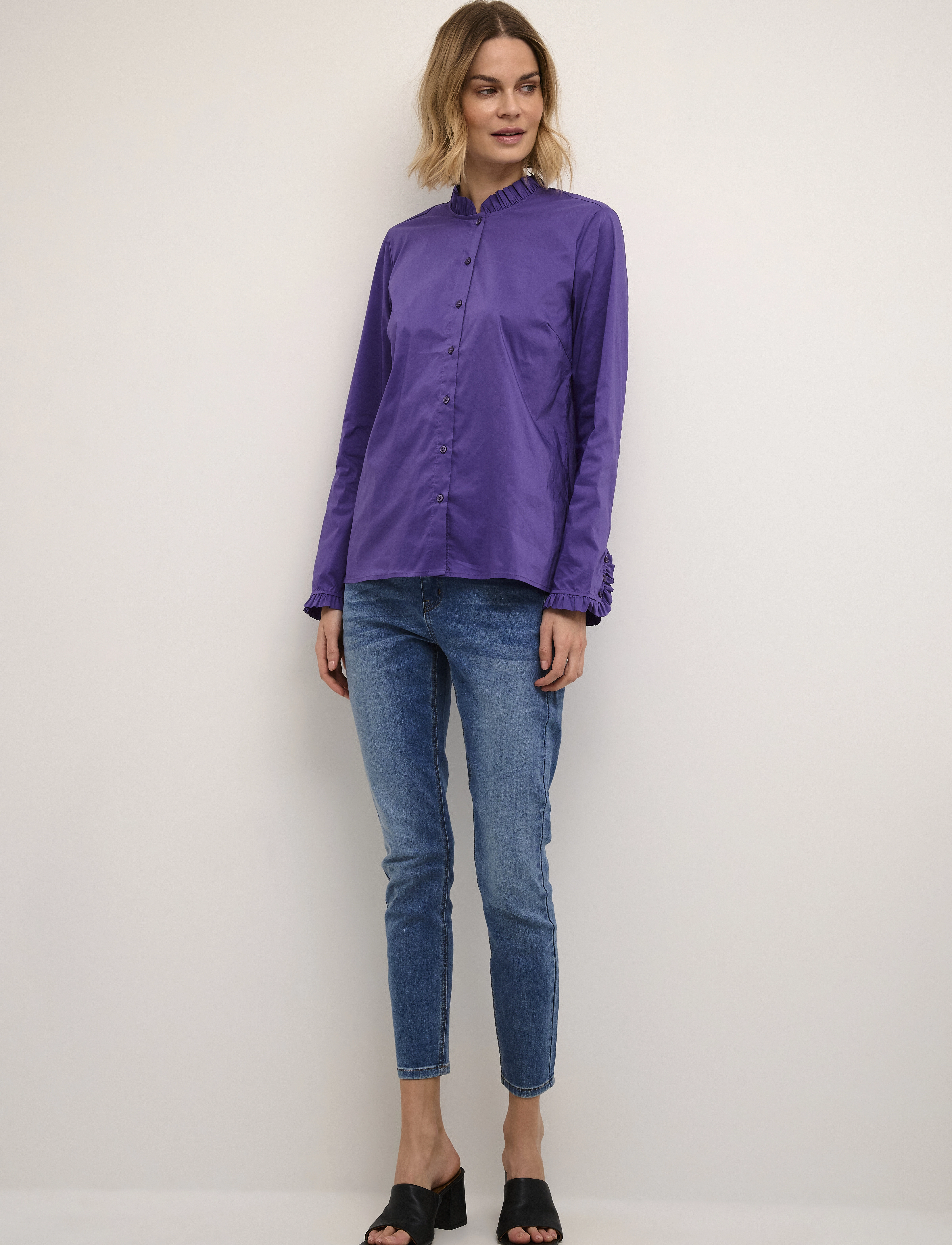 Culture - CUantoinett Button Shirt - langærmede skjorter - imperial palace - 3