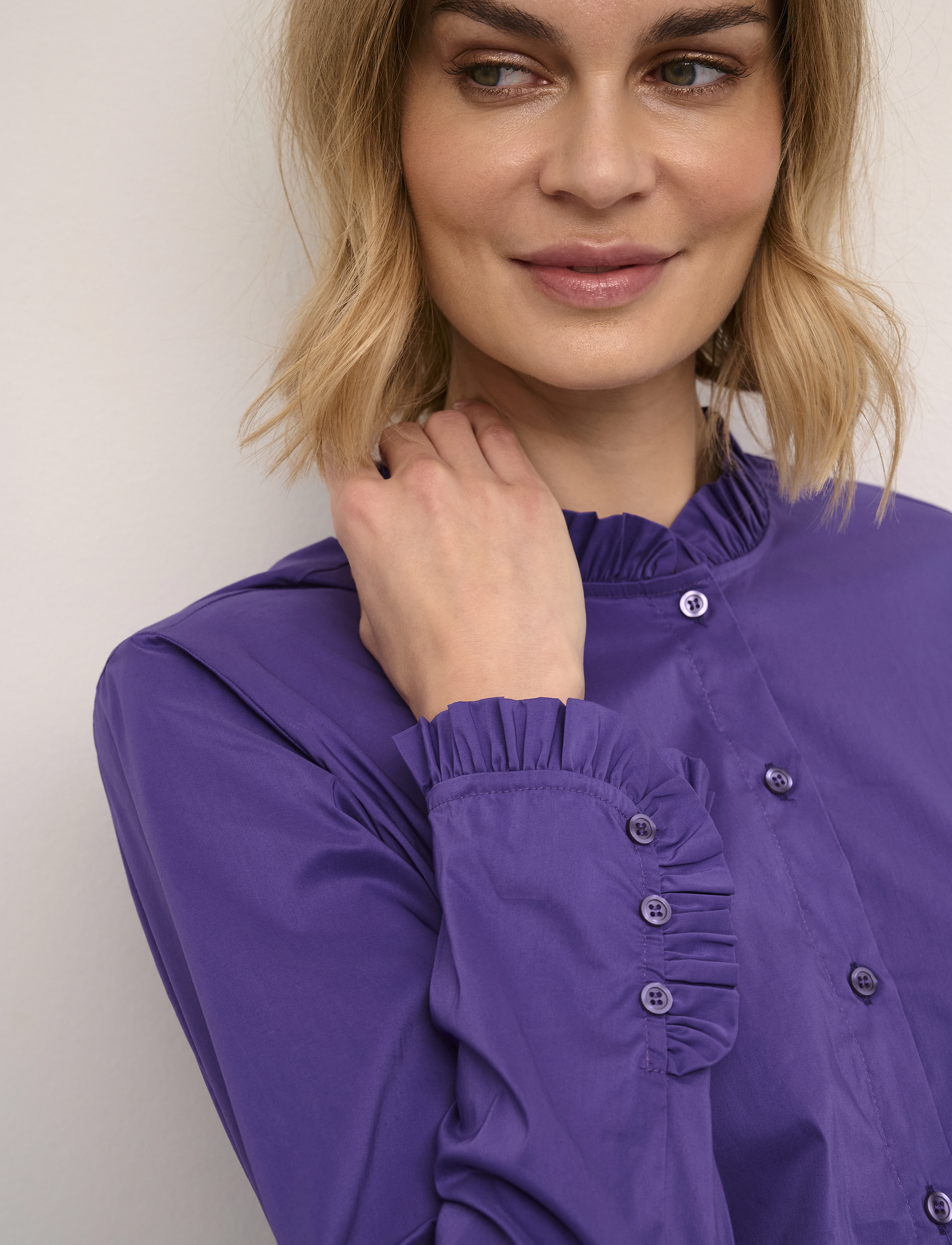Culture - CUantoinett Button Shirt - langærmede skjorter - imperial palace - 5