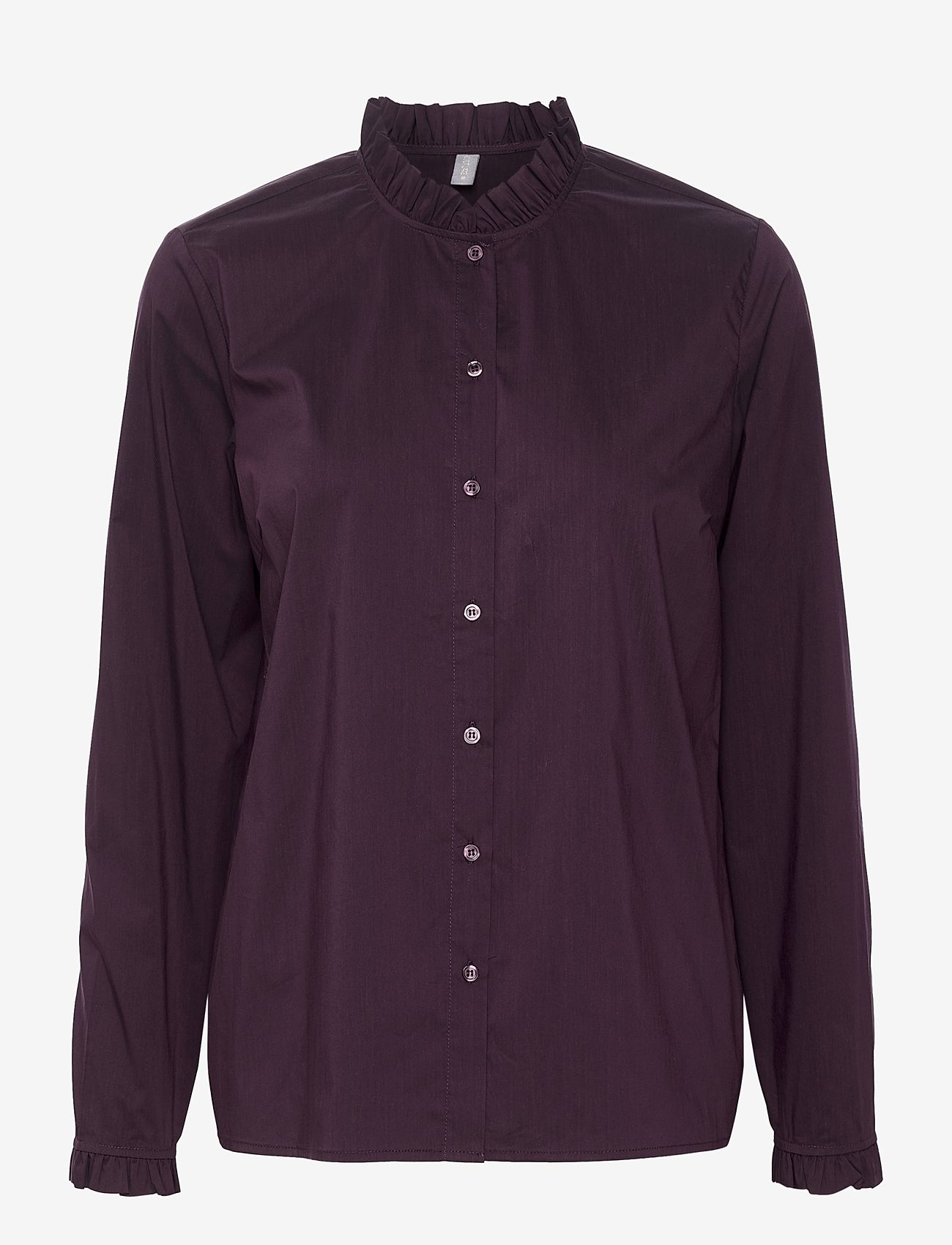 Culture - CUantoinett Button Shirt - långärmade skjortor - winetasting - 0