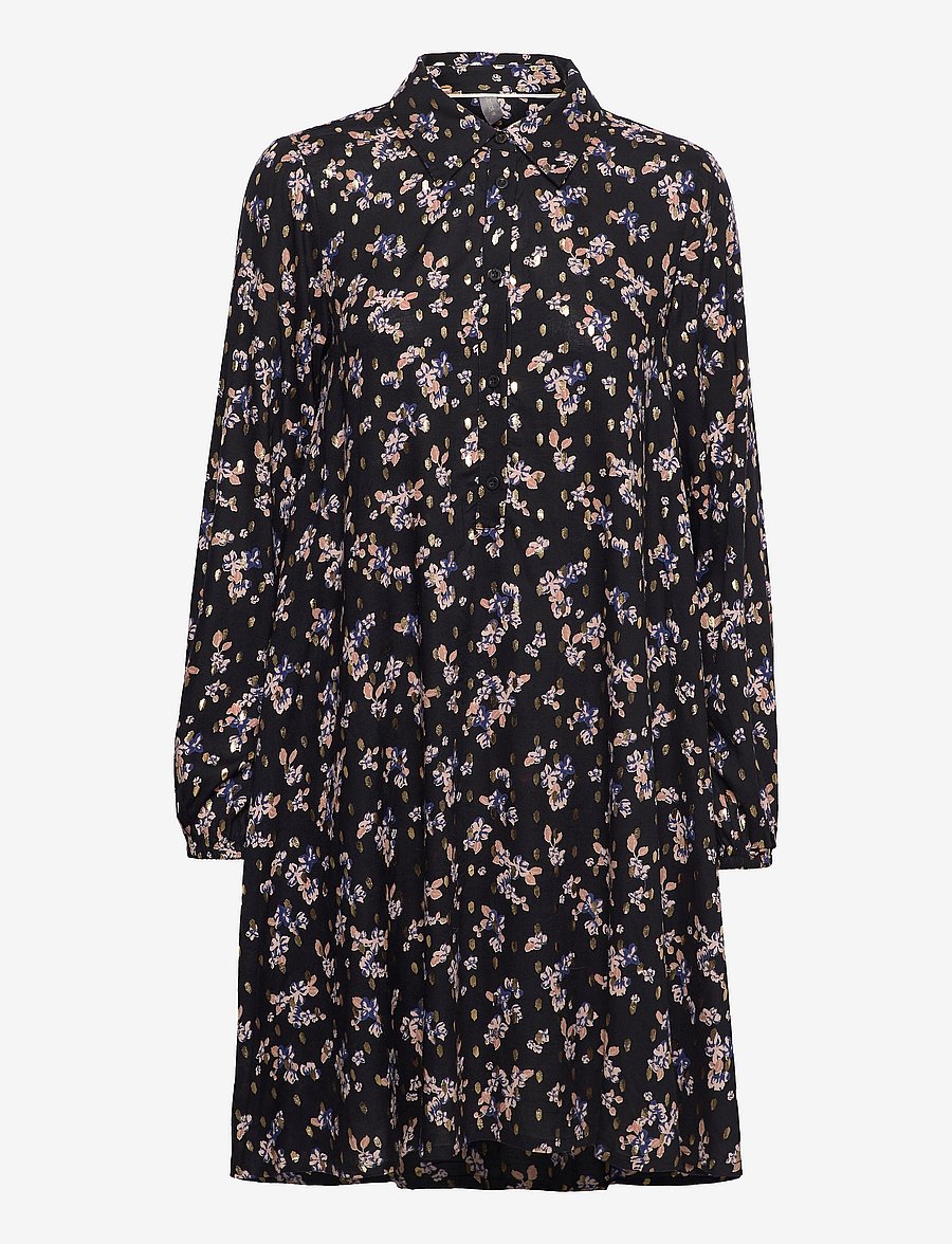 Culture - CUsammie Dress - skjortklänningar - black - 0