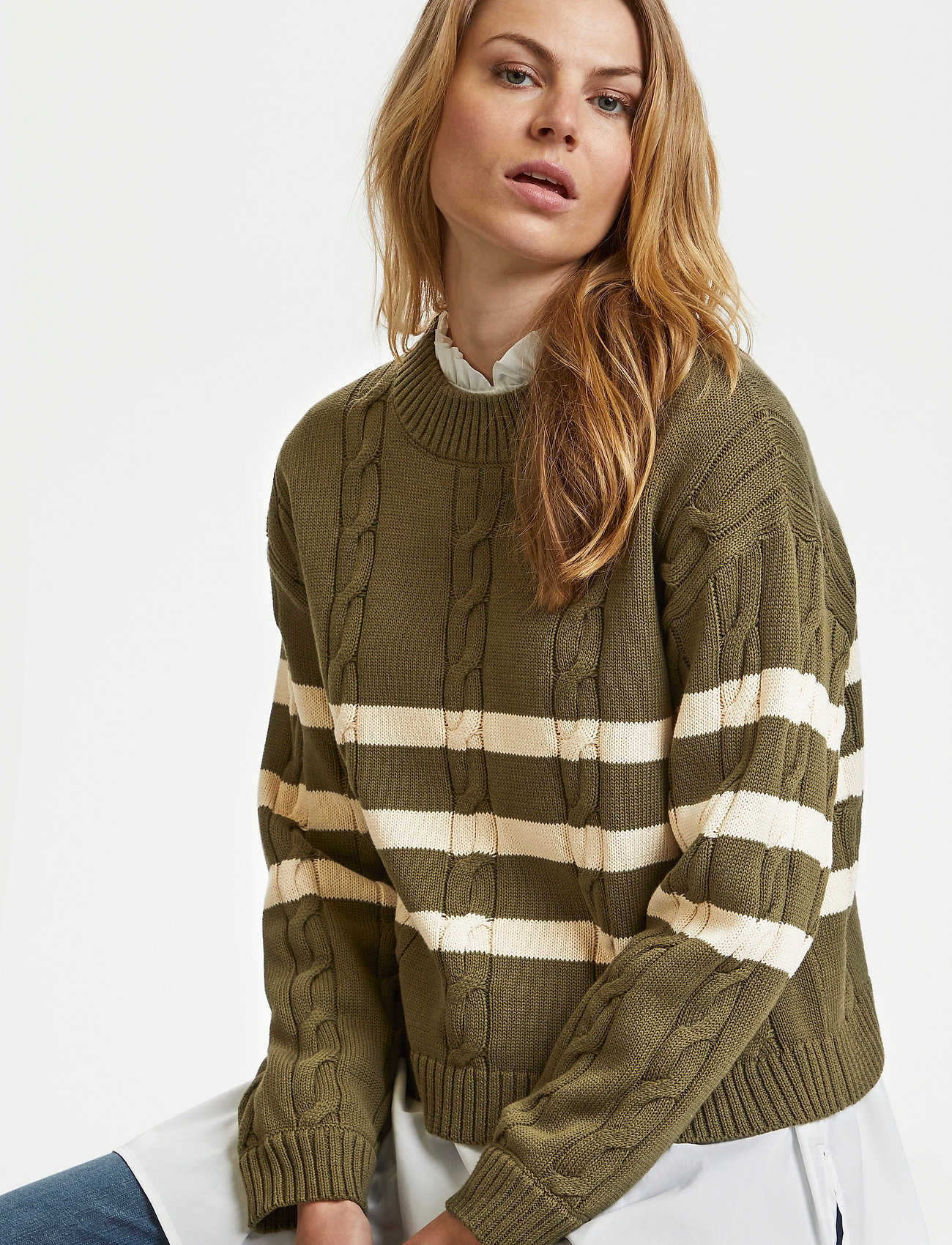 Culture - CUewy Pullover - burnt olive - 5