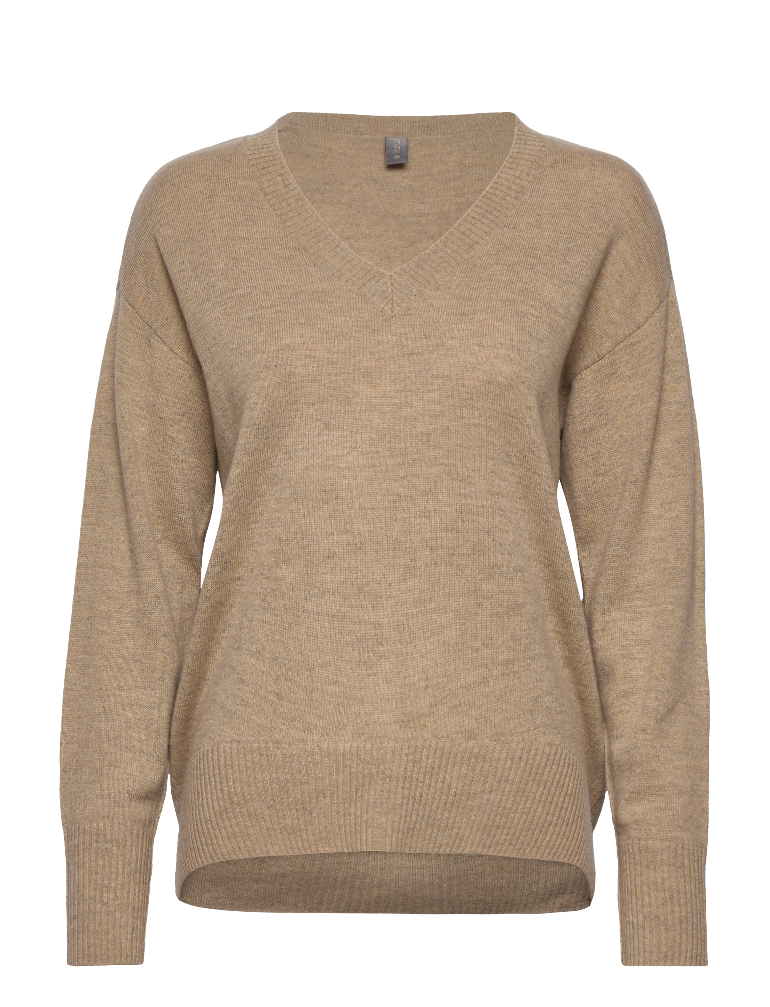 Culture - CUallida Vneck Puillover - sand melange - 0