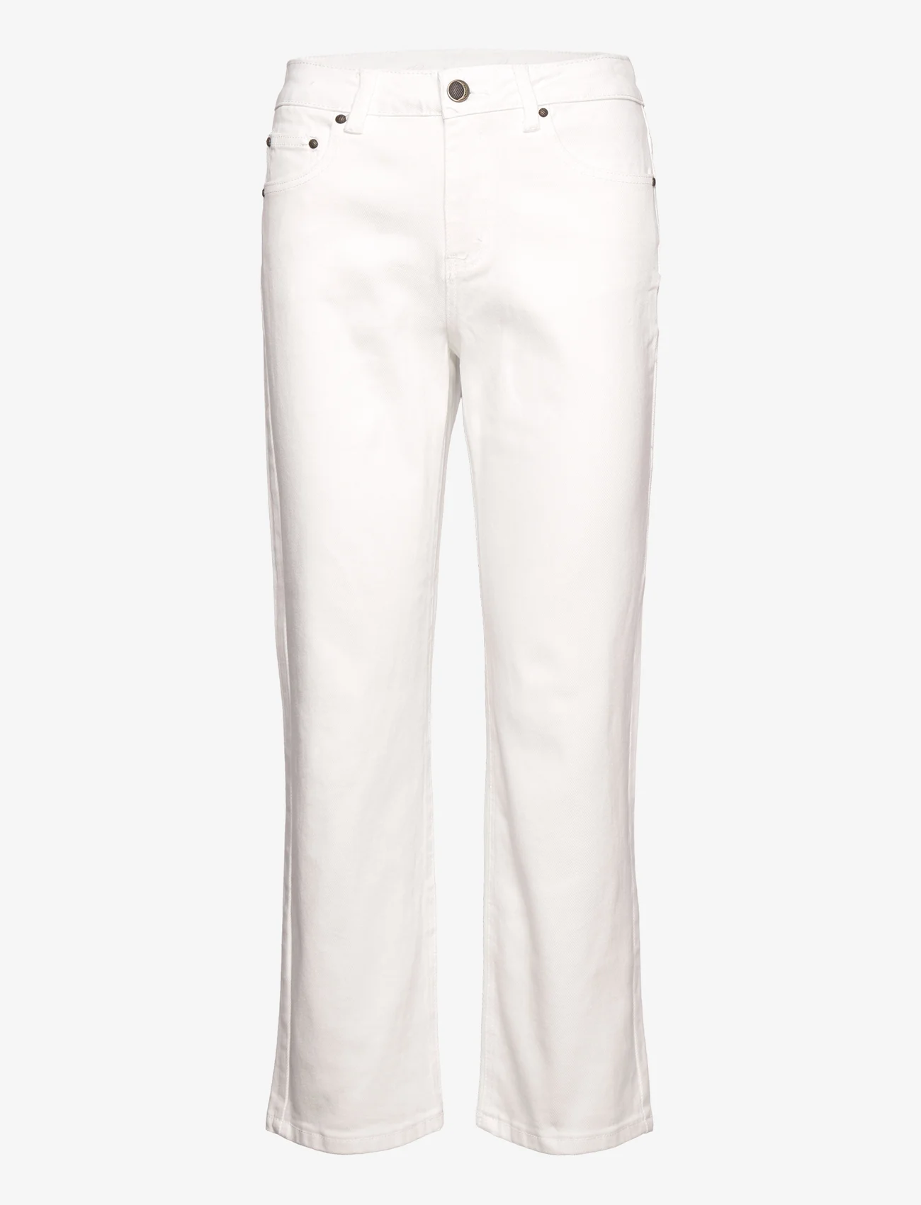 Culture - CUmonja Jeans Malou Fit Cropped - straight leg trousers - spring gardenia - 0