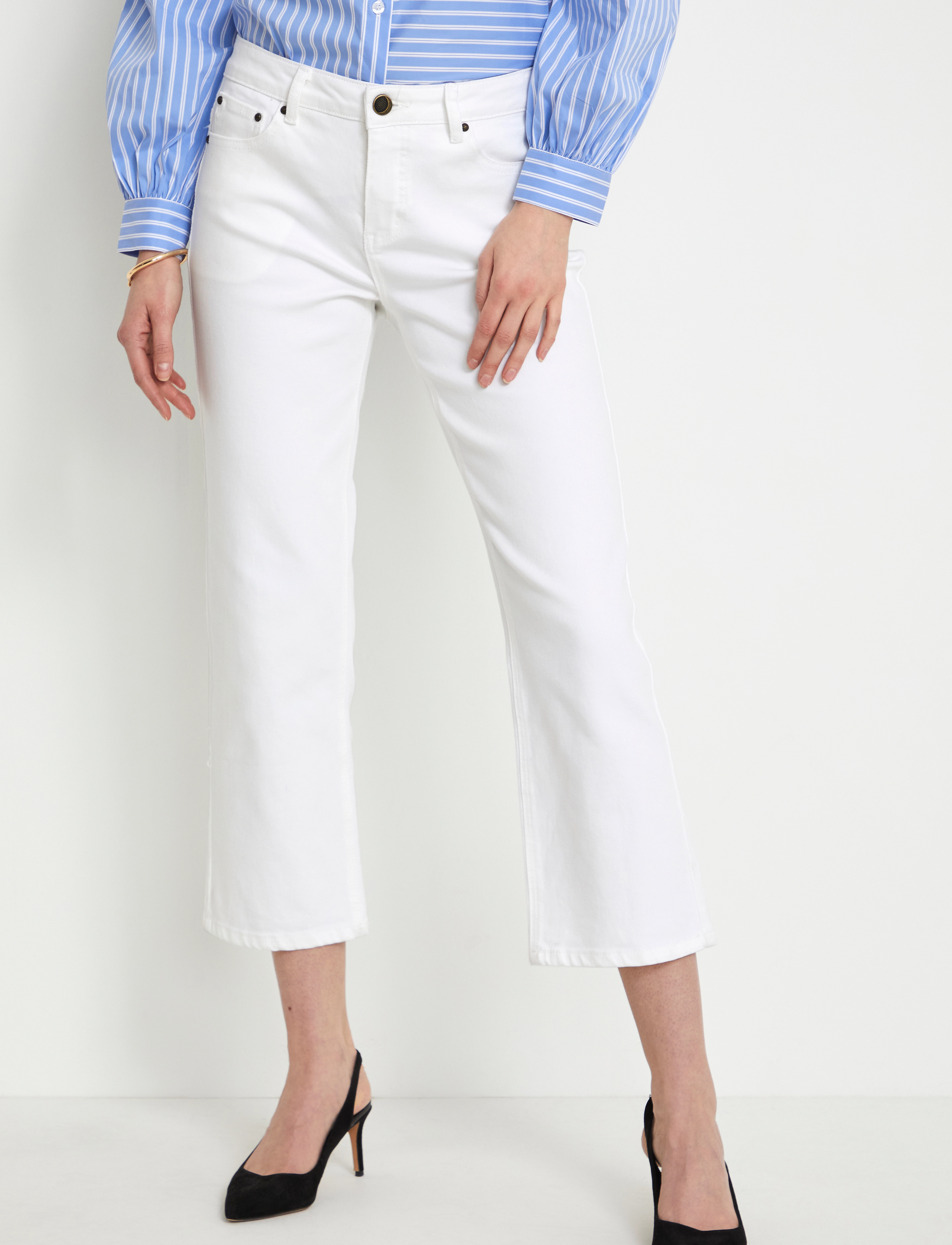 Culture - CUmonja Jeans Malou Fit Cropped - spring gardenia - 2
