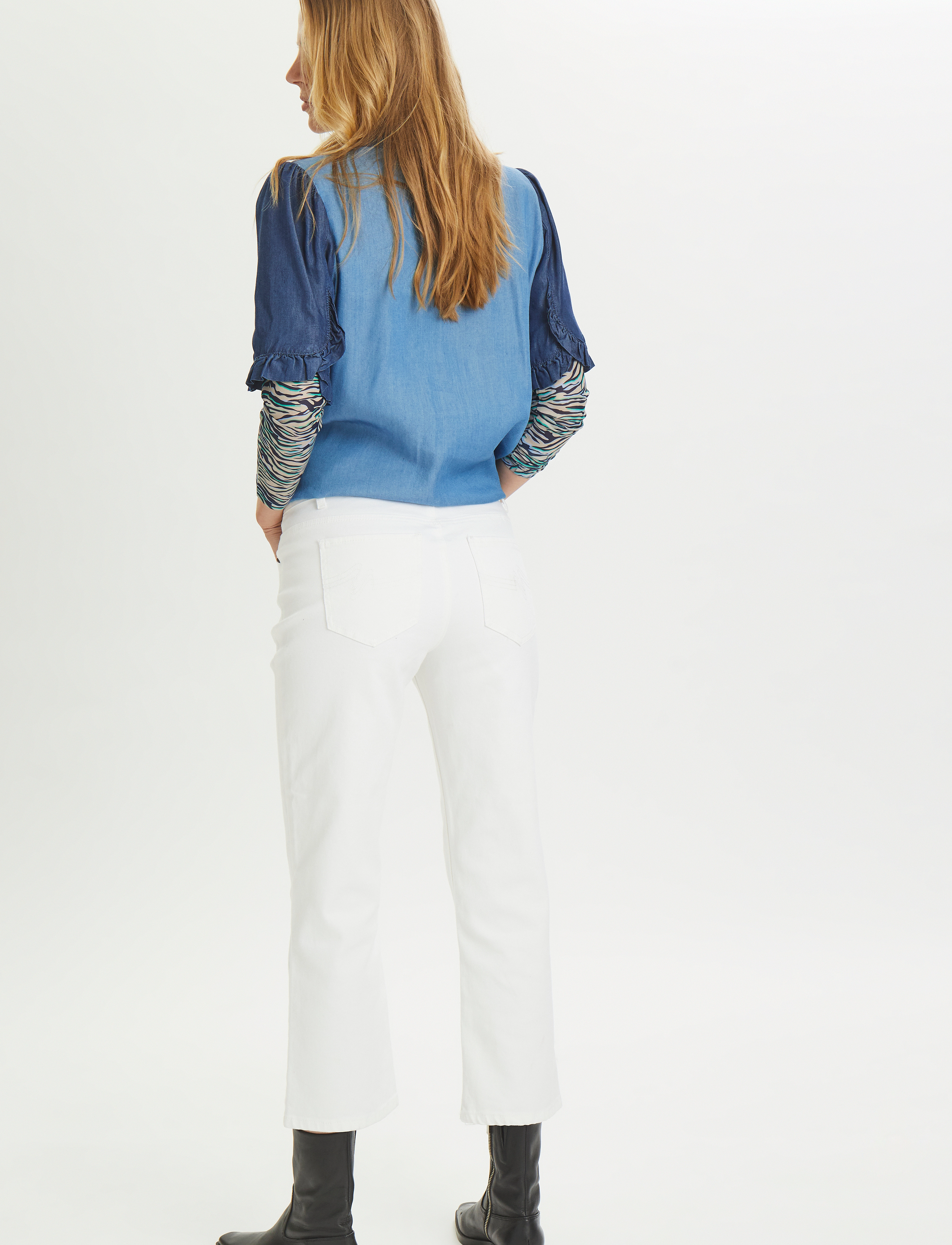 Culture - CUmonja Jeans Malou Fit Cropped - spring gardenia - 4