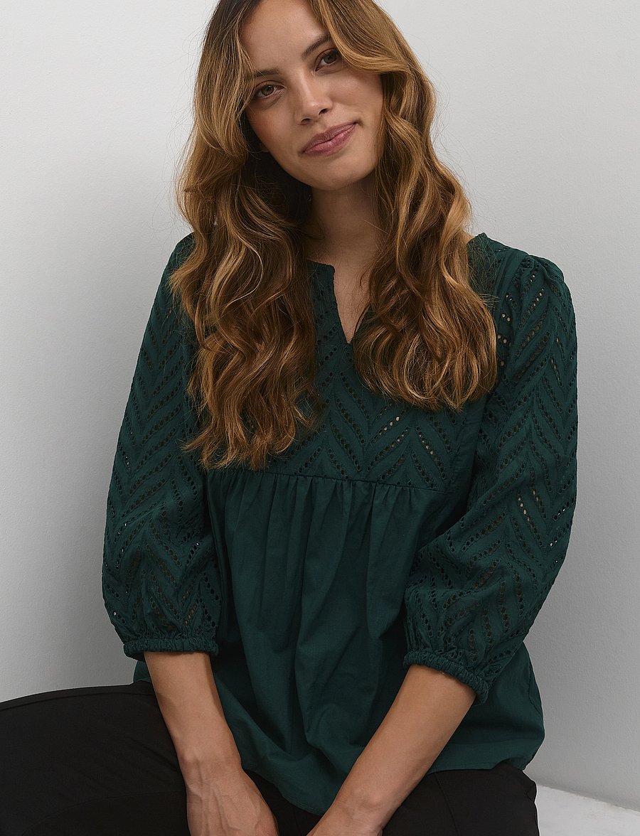 Culture - CUtoril Blouse - trekvartærmede bluser - botanical garden - 5