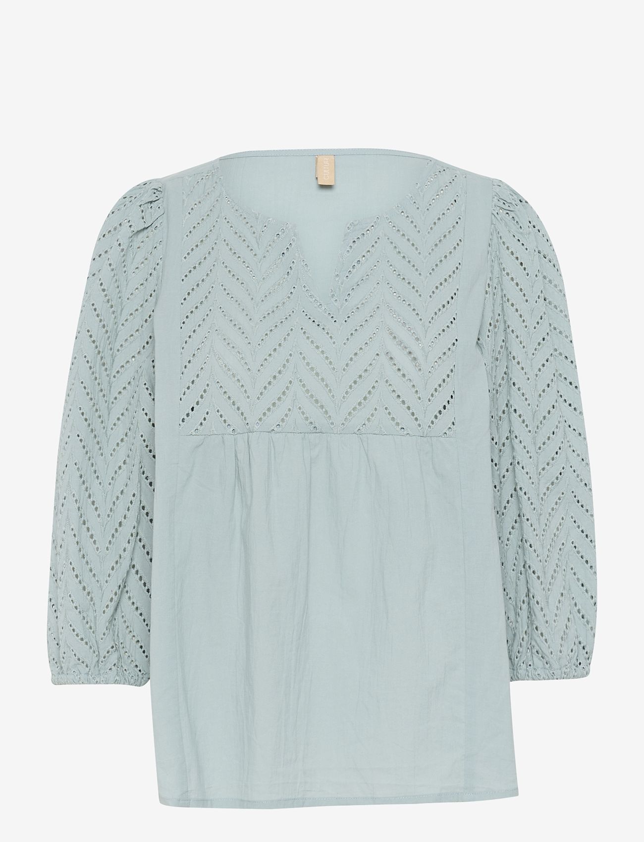 Culture - CUtoril Blouse - kortärmade blusar - green milieu - 1