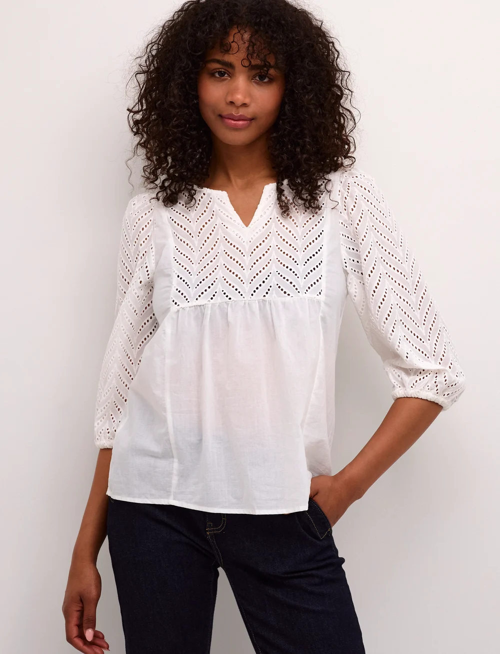 Culture - CUtoril Blouse - short-sleeved blouses - spring gardenia - 0